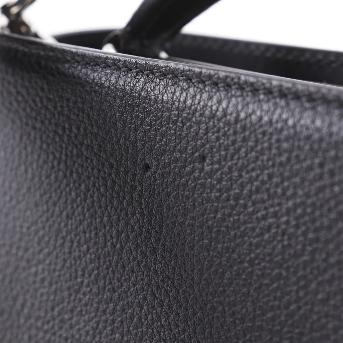 Fendi Peekaboo Black Leather Handbag (Pre-Owned)