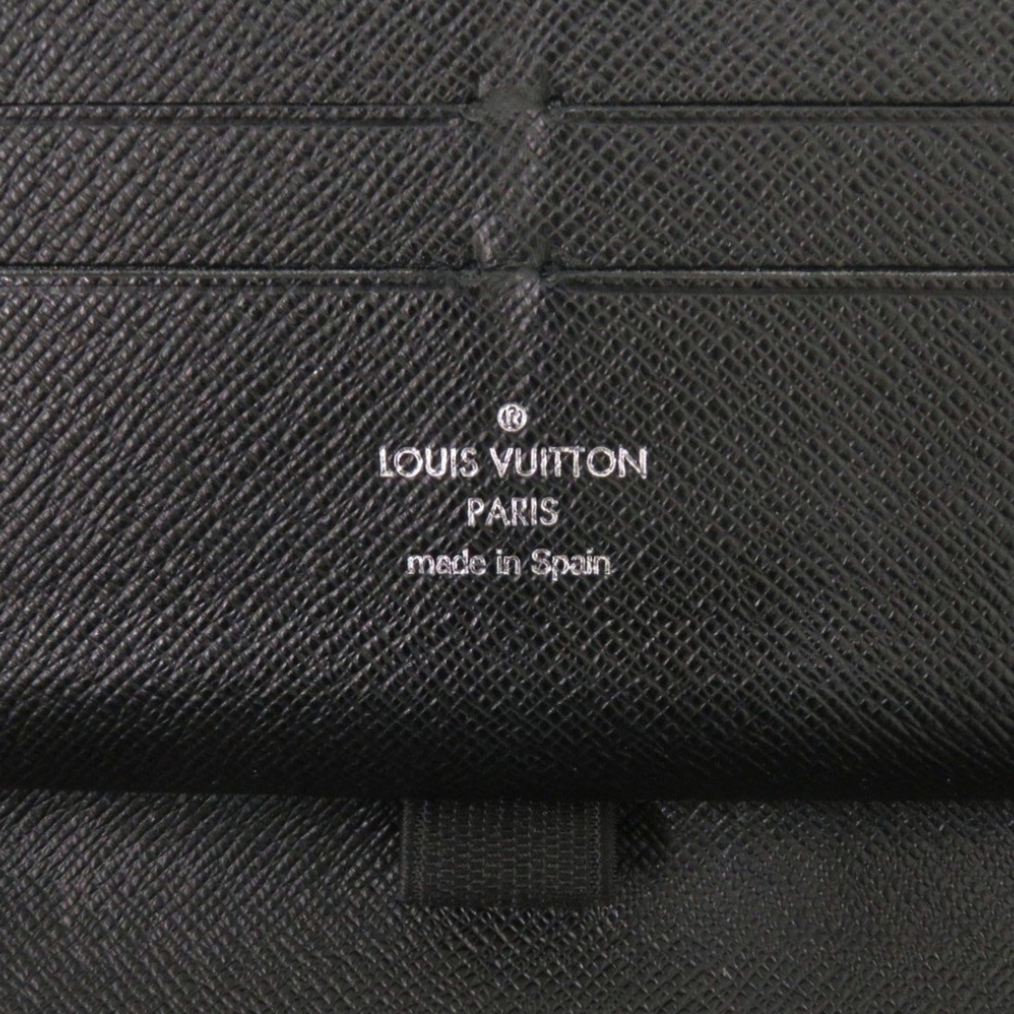 Louis Vuitton Black Gray Damier Graphite Canvas Long Wallet (Bi-Fold) (Pre-Owned)