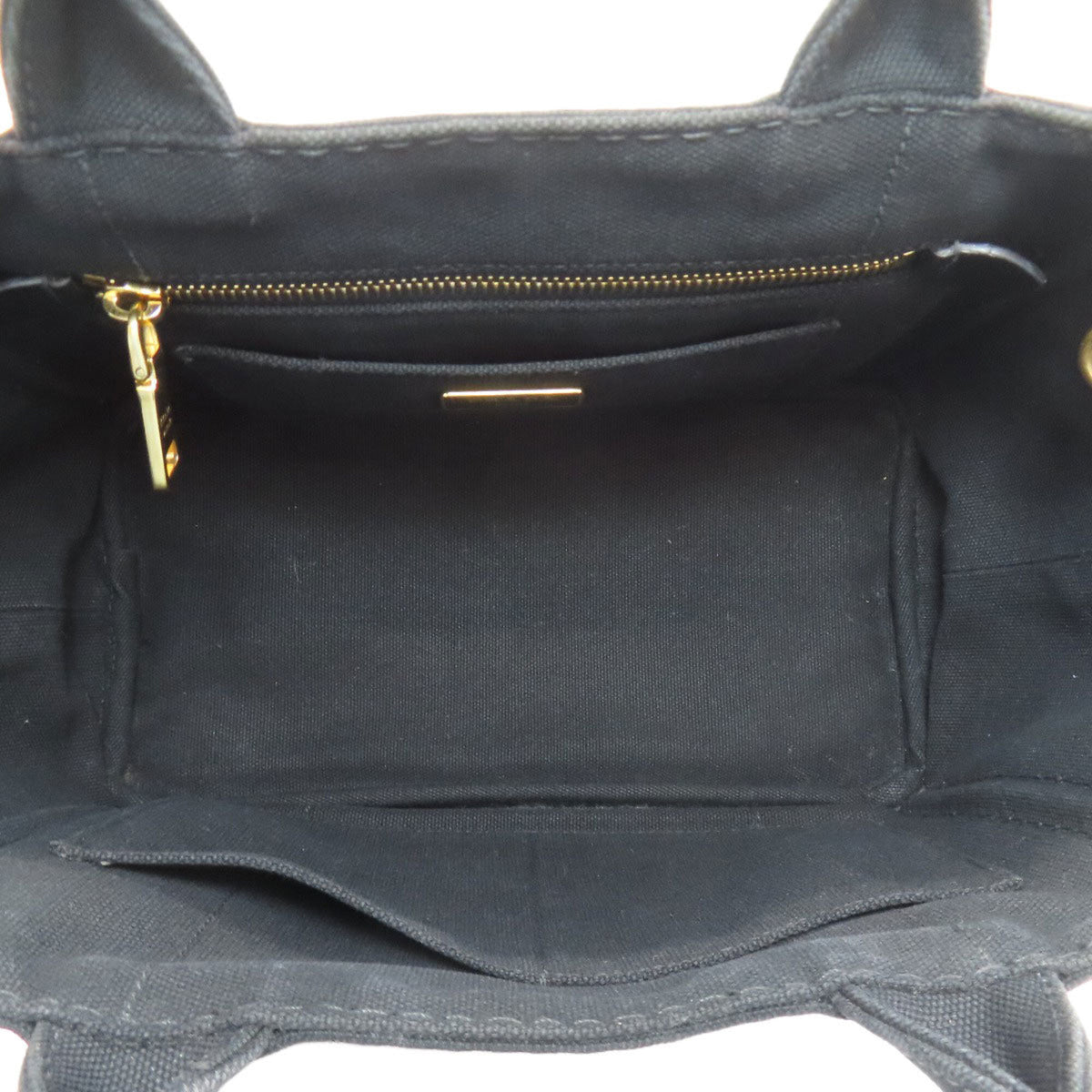 Prada Black Canvas Handbag (Pre-Owned)