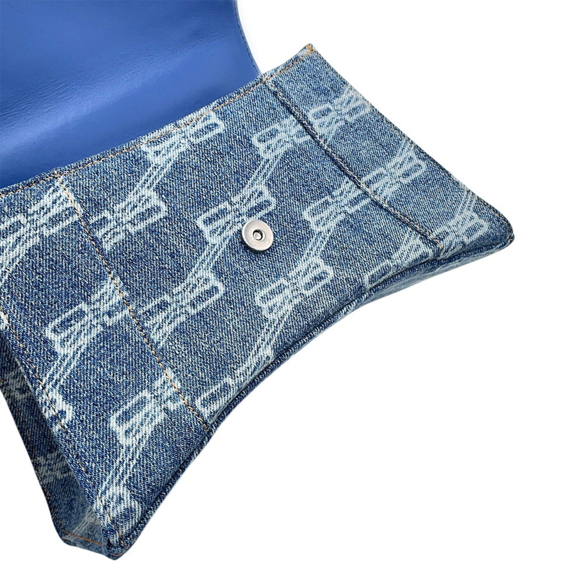 Balenciaga Blue Denim Handbag Shoulder Bag (Pre-Owned)