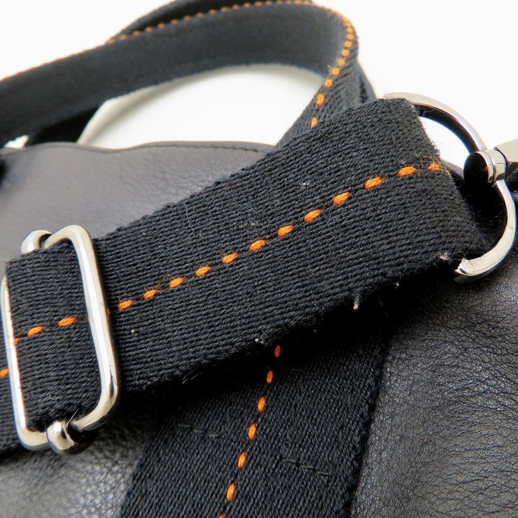 Hermes Black Veau Derma Handbag (Pre-Owned)