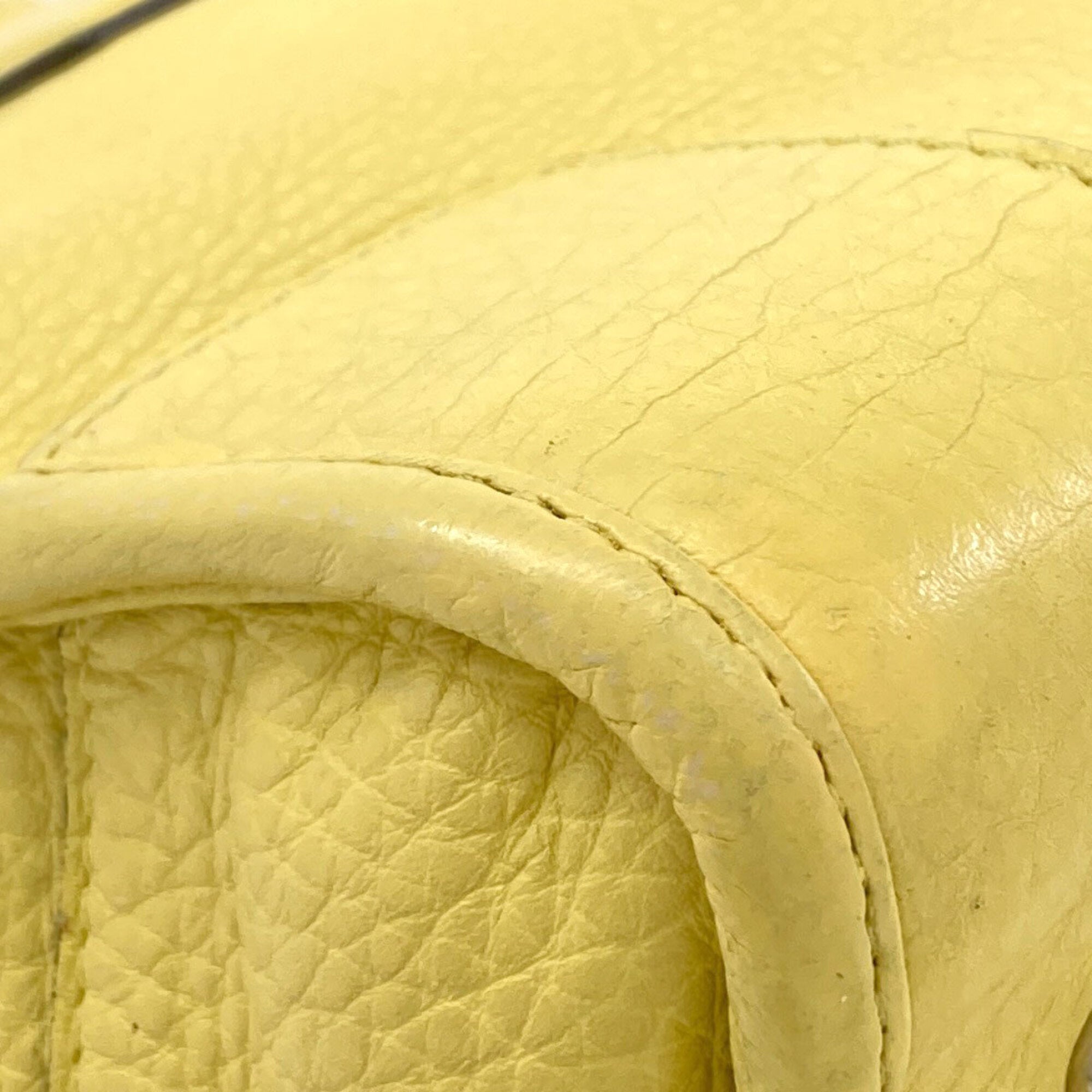 Loewe Yellow Leather Handbag (Pre-Owned)