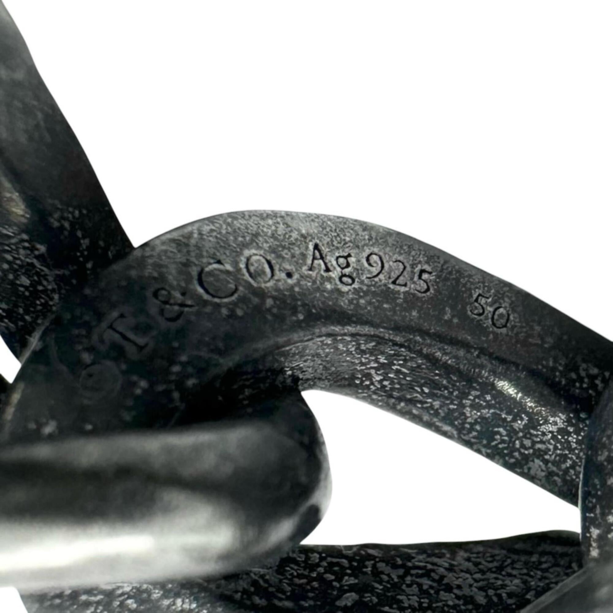 Tiffany Silver Silver 925 Band Ring (Pre-Owned)