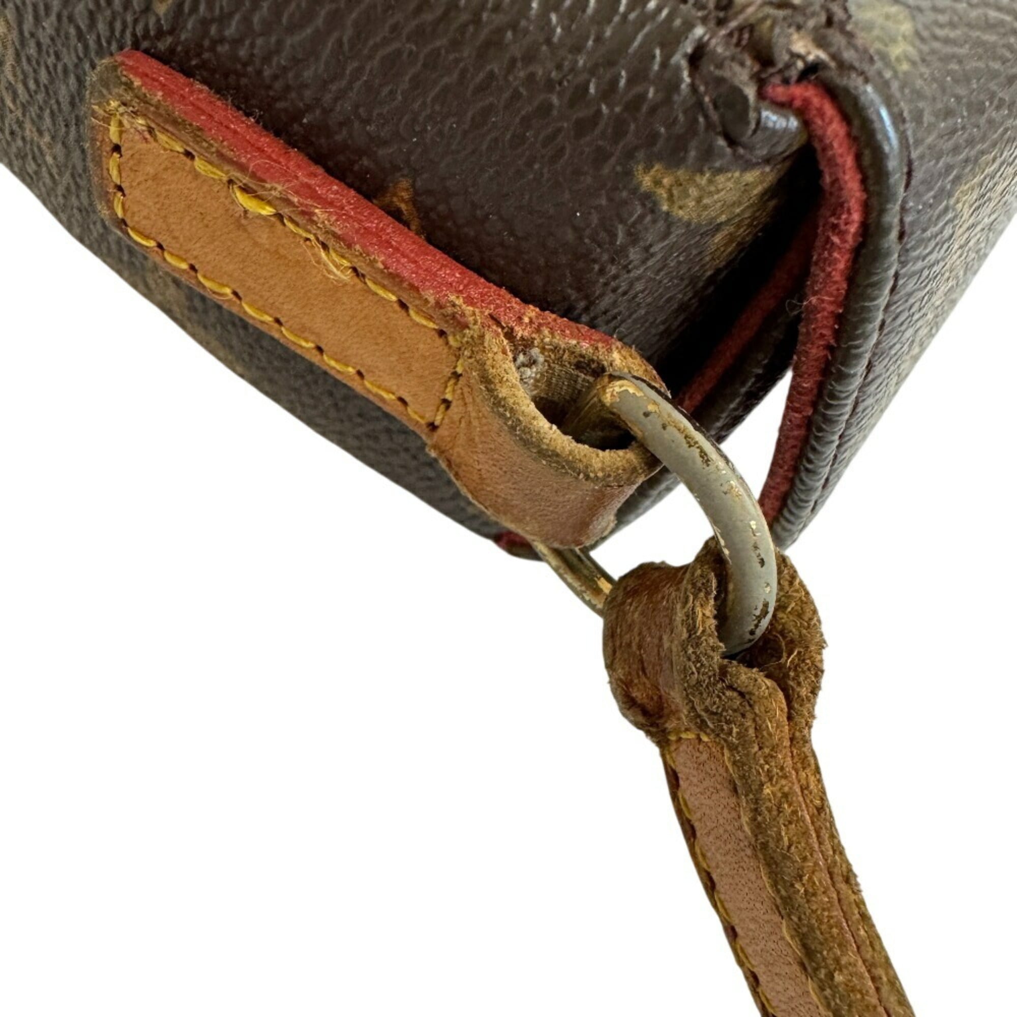 Louis Vuitton Brown Leather Handbag Pouch (Pre-Owned)