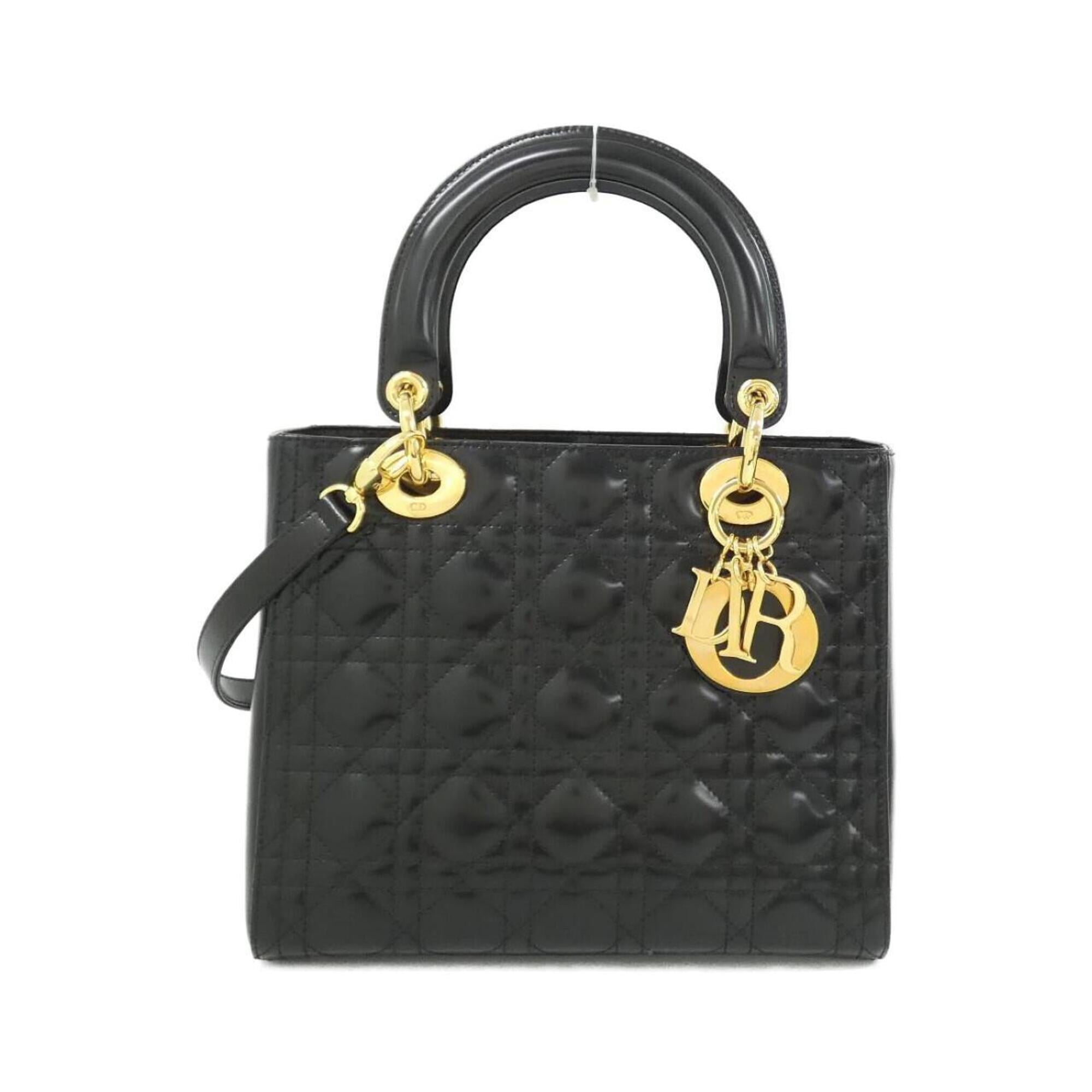 Christian Dior Black Leather Handbag (Pre-Owned)