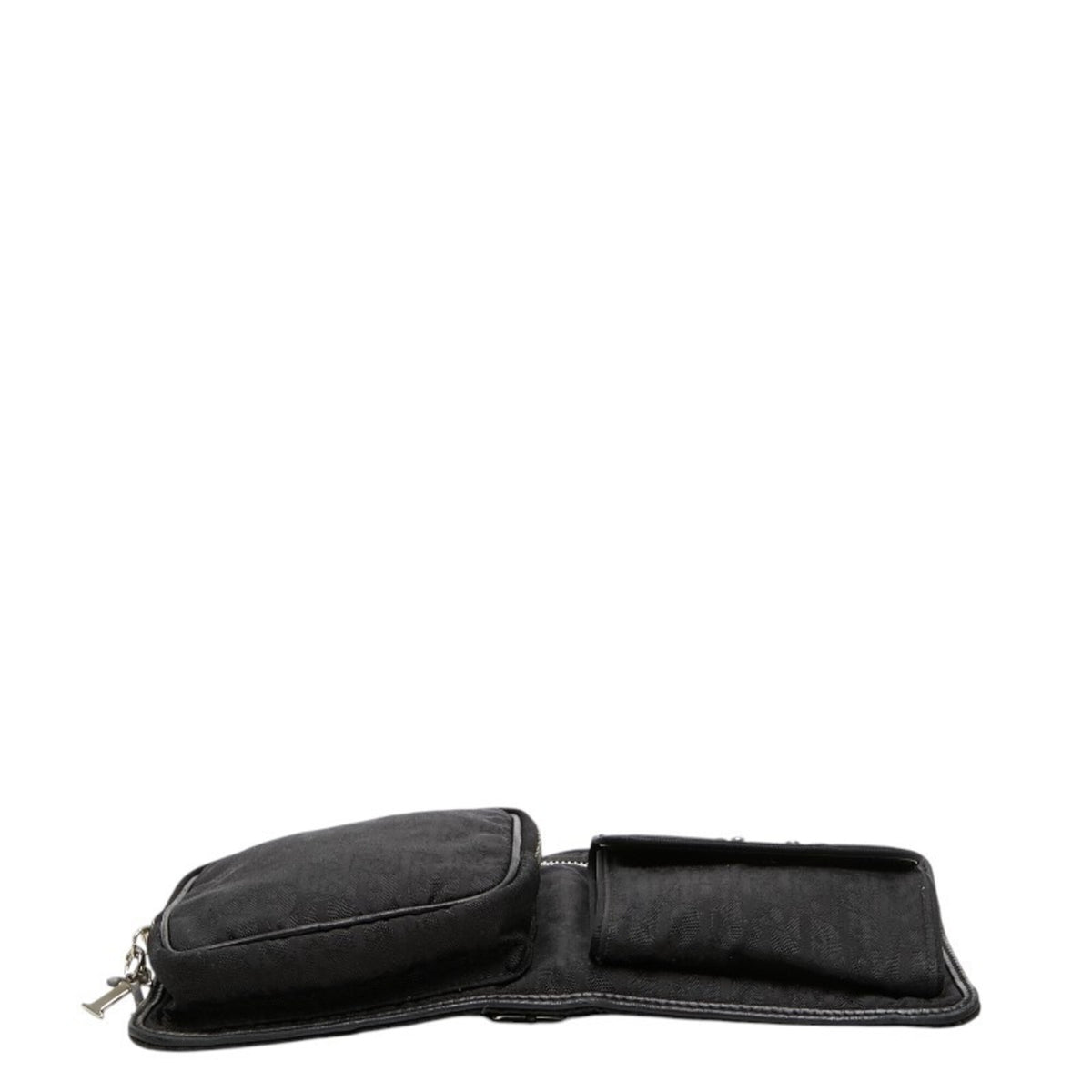 Christian Dior Black Canvas Leather Shoulder Bag (Pre-Owned)
