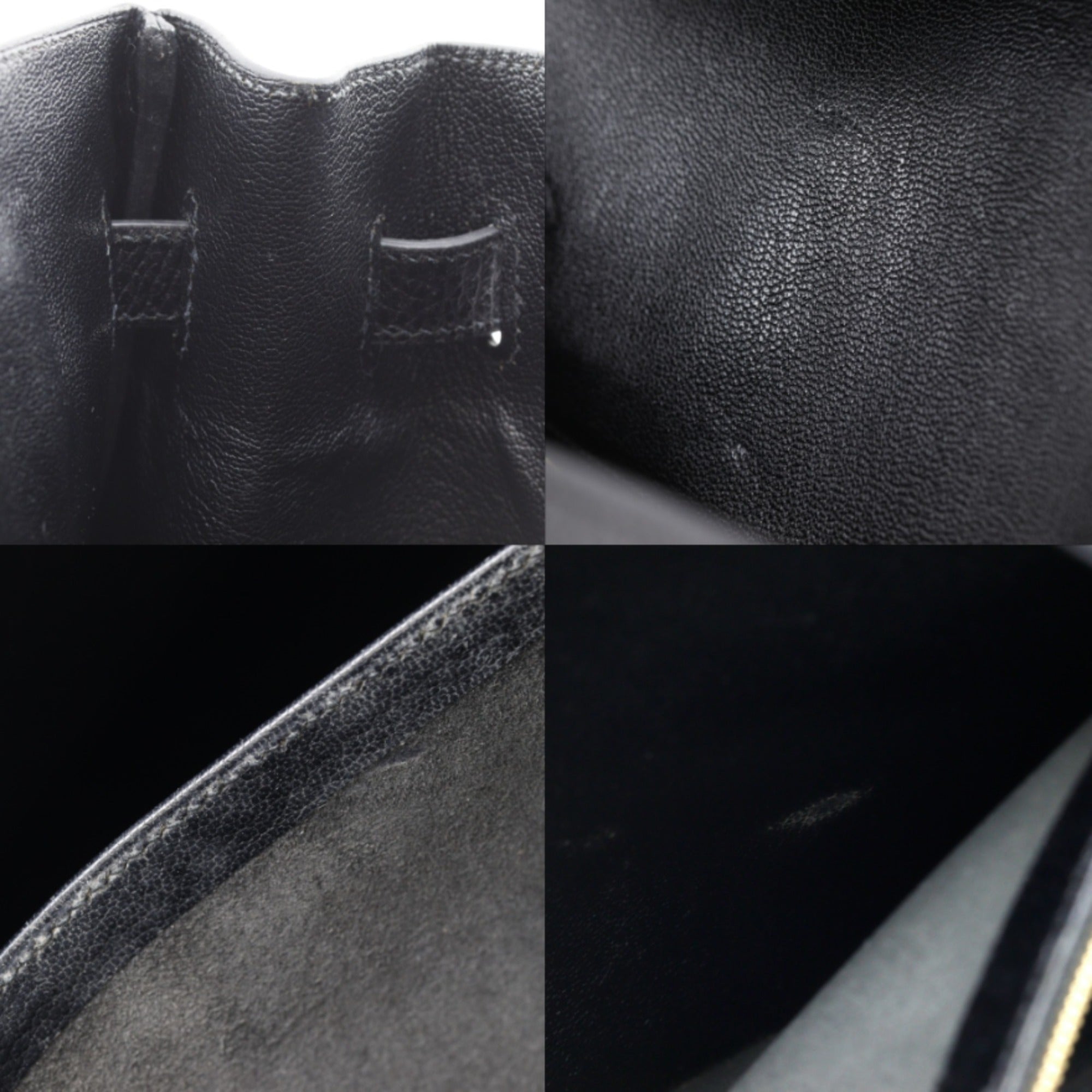 Hermes Birkin Black Fjord Leather Handbag (Pre-Owned)