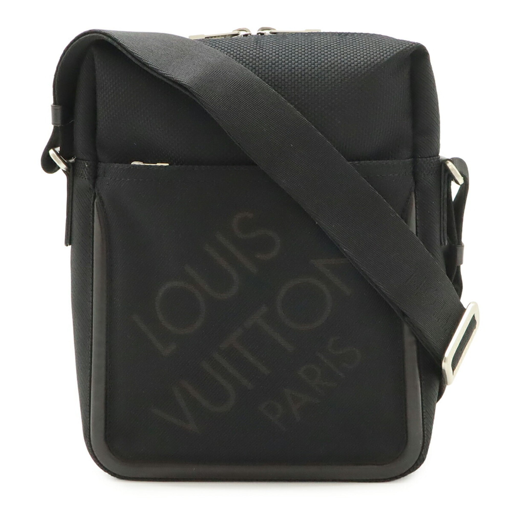 Louis Vuitton Noir Damier Geant Damier Canvas Leather Shoulder Bag (Pre-Owned)