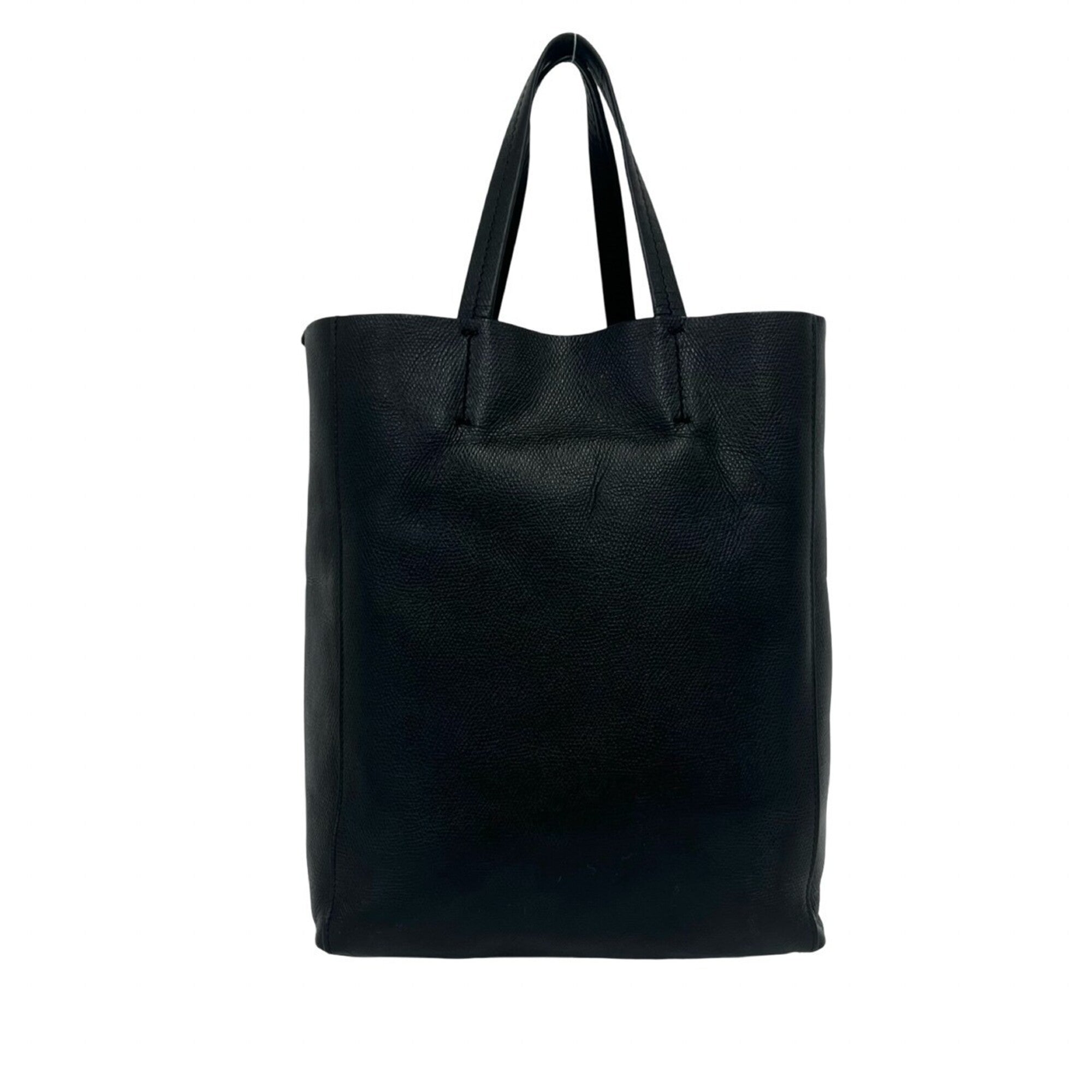 Celine Black Leather Handbag Shoulder Bag Tote Bag (Pre-Owned)