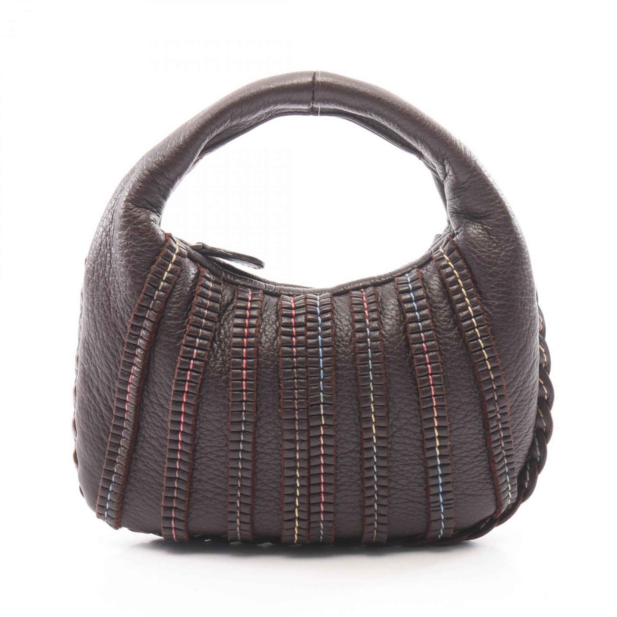 Bottega Veneta Brown Multi-Color Leather Handbag (Pre-Owned)