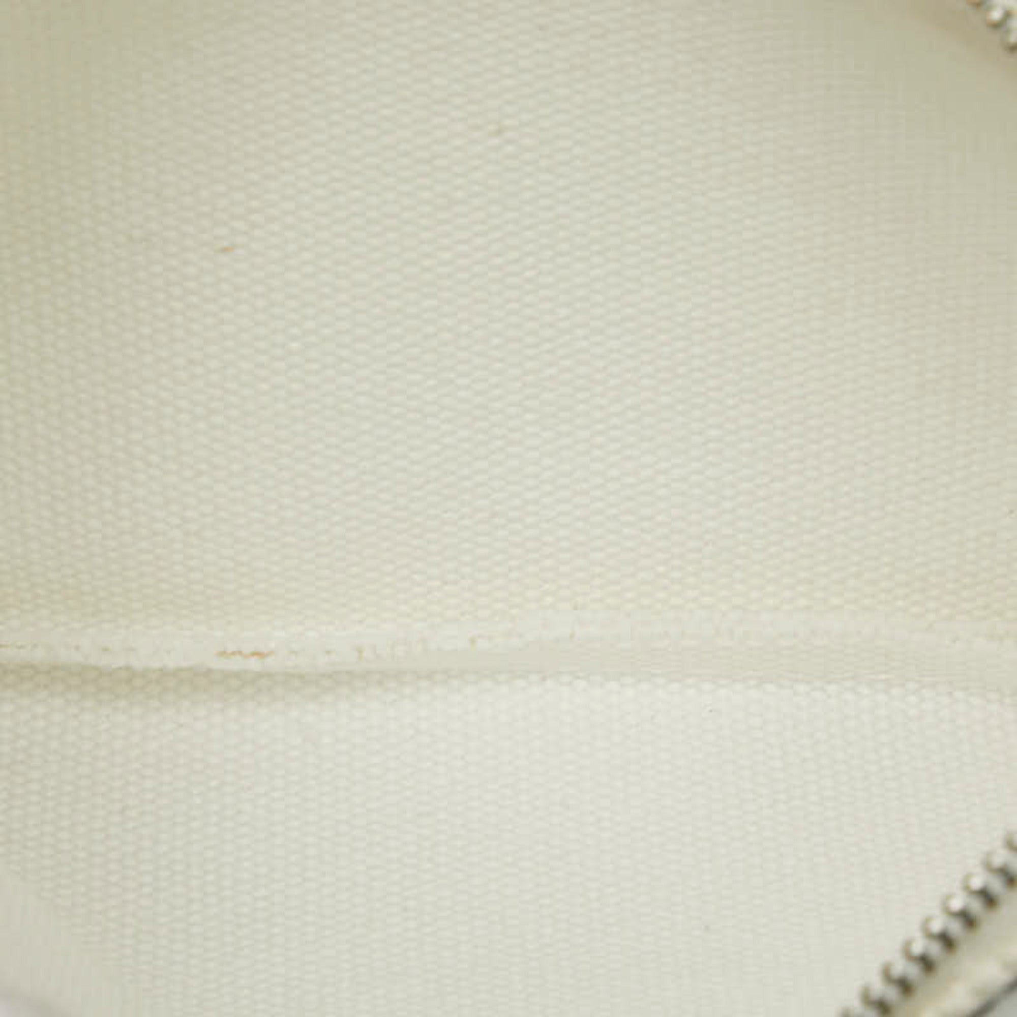 Louis Vuitton White Cotton Pvc Pouch (Pre-Owned)