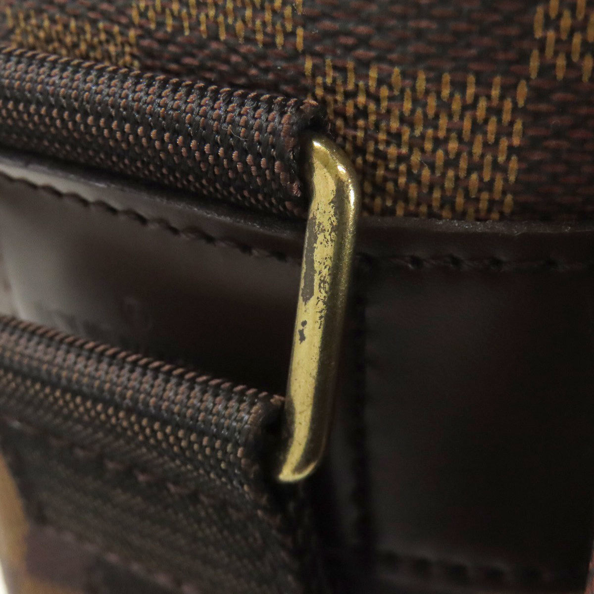 Louis Vuitton Damier Canvas Ebene Damier Canvas Shoulder Bag (Pre-Owned)