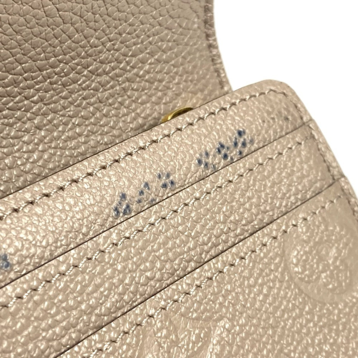 Louis Vuitton Beige Tourterelle Monogram Empreinte Long Wallet (Bi-Fold) (Pre-Owned)