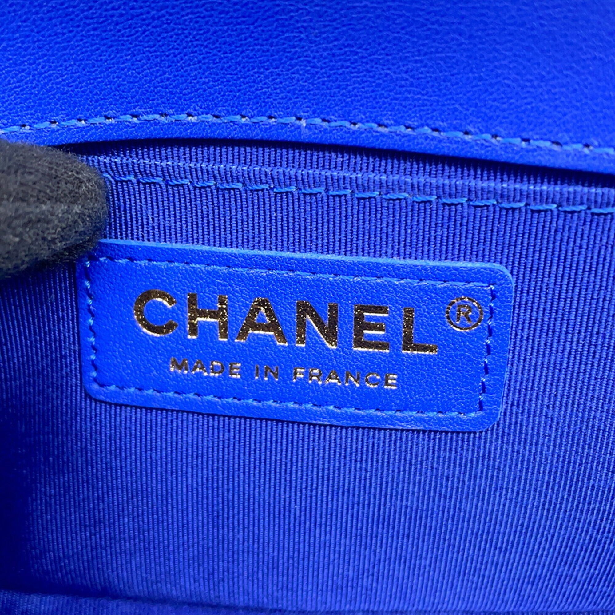 Chanel Blue Handbag Shoulder Bag (Pre-Owned)