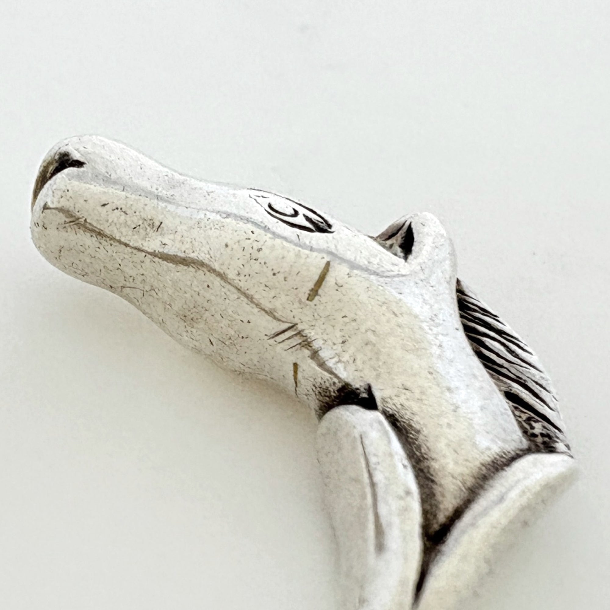 Hermes Silver Silver 925 Band Ring (Pre-Owned)