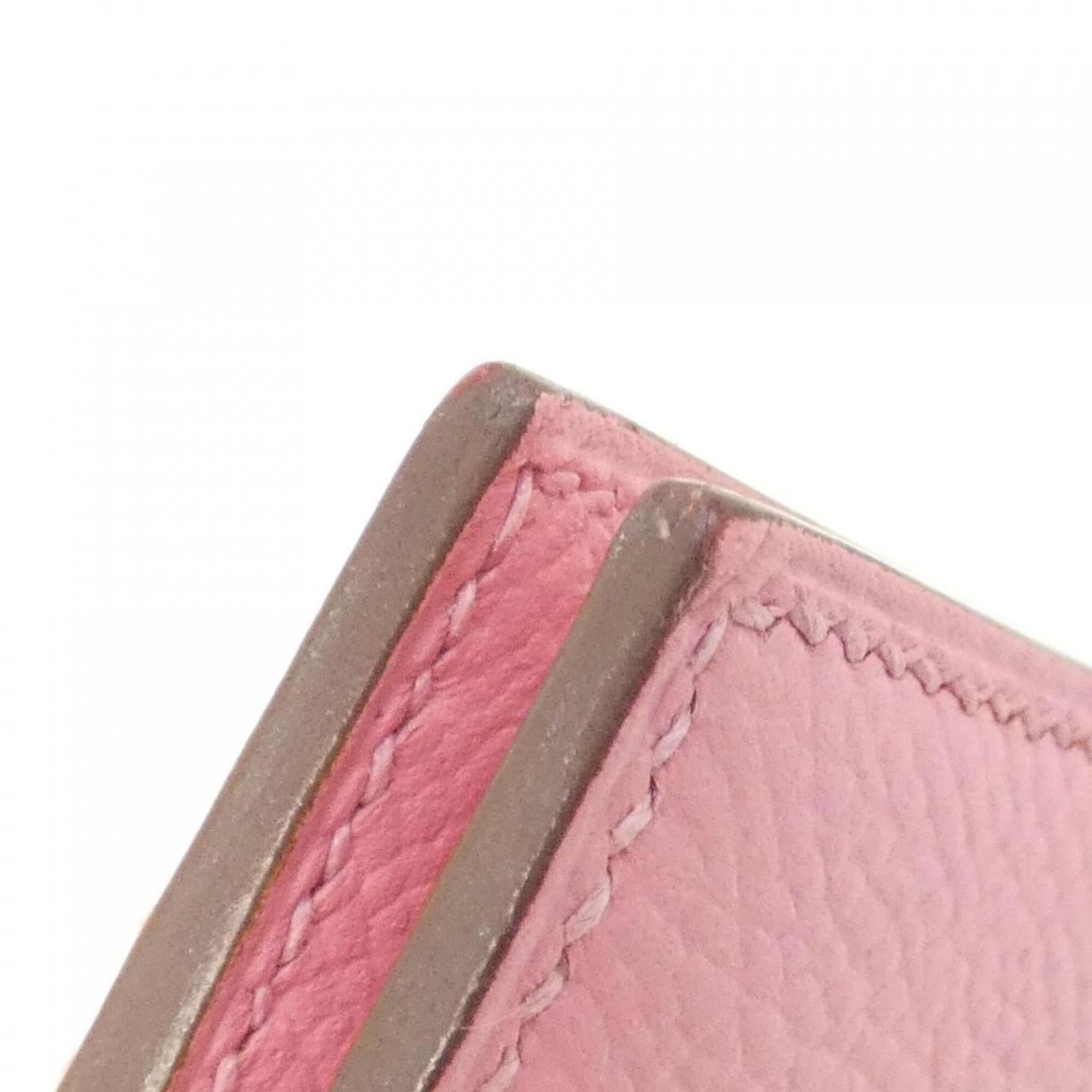 Hermes Pink Rose Confetti Epsom Leather Wallet (Bi-Fold) (Pre-Owned)