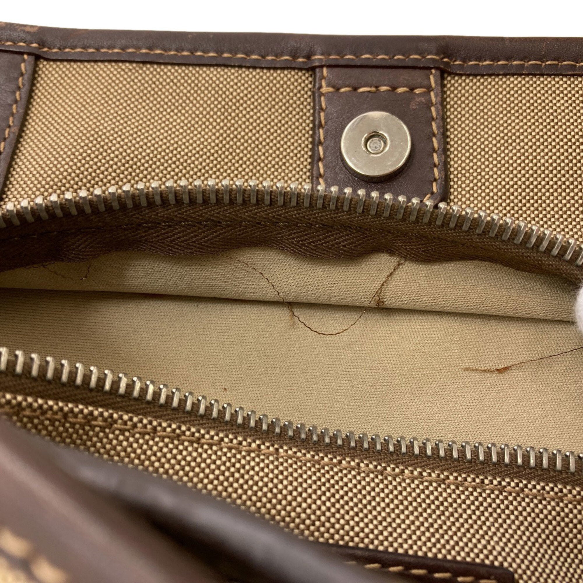 Prada Brown Canvas Tote Bag (Pre-Owned)