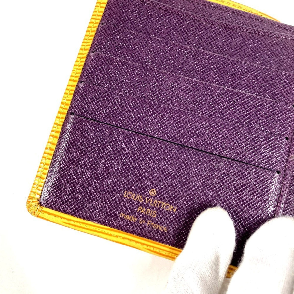 Louis Vuitton Yellow Epi Leather Wallet (Bi-Fold) (Pre-Owned)