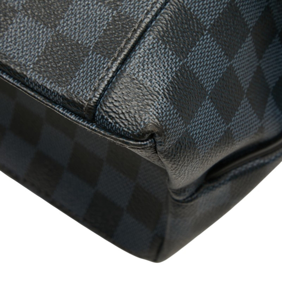 Louis Vuitton Damier Cobalt Black Navy Pvc Leather Backpack (Pre-Owned)