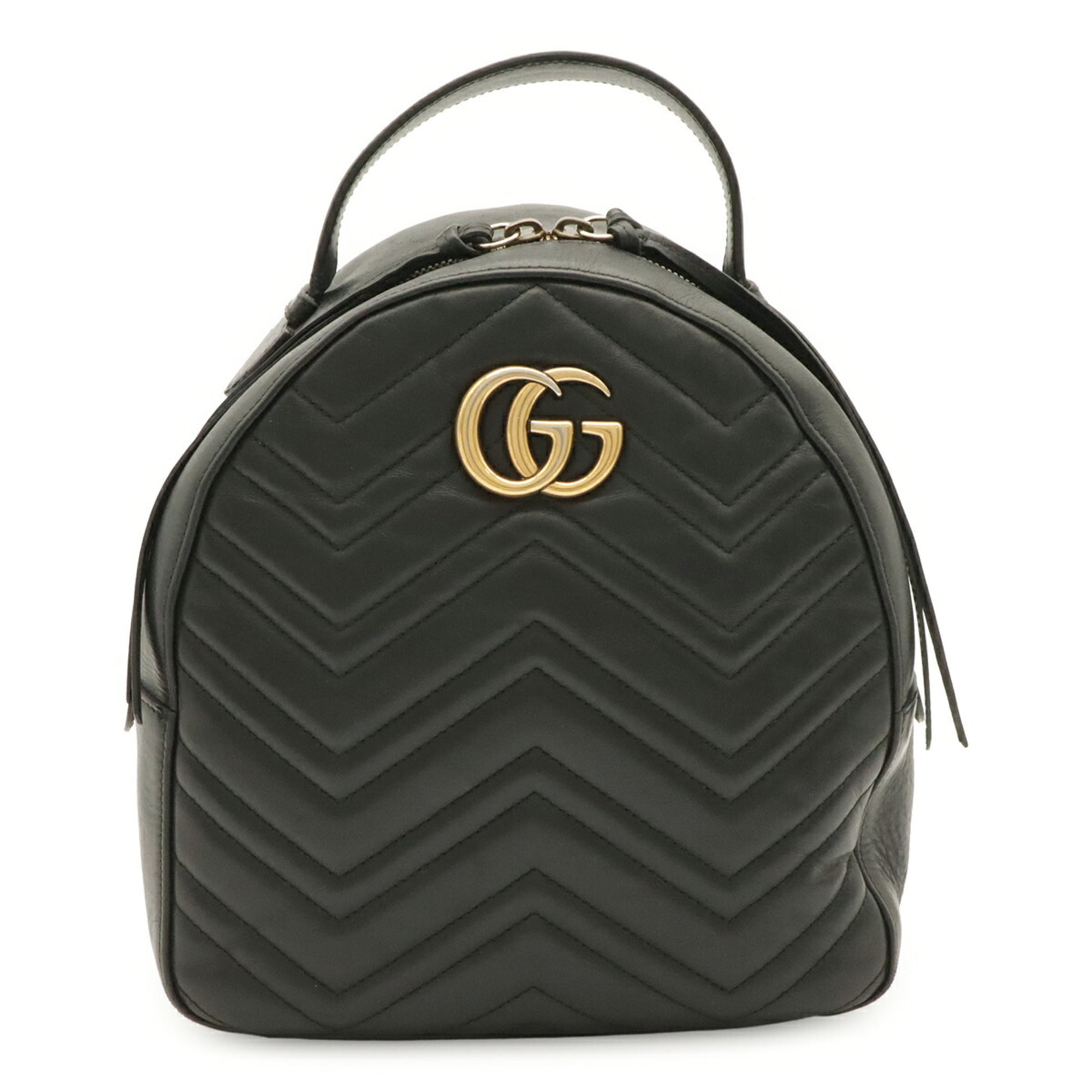 Gucci Black Leather Backpack (Pre-Owned)