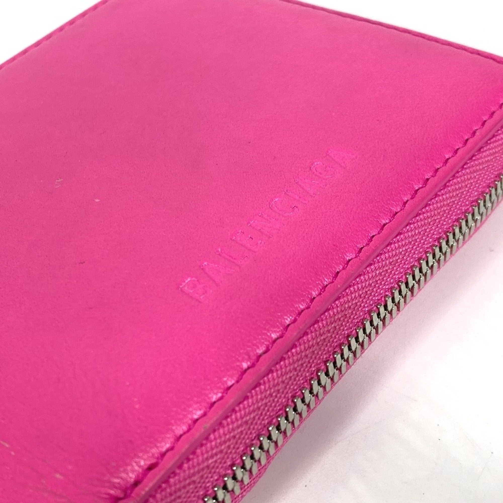 Balenciaga Pink Leather Wallet (Bi-Fold) (Pre-Owned)