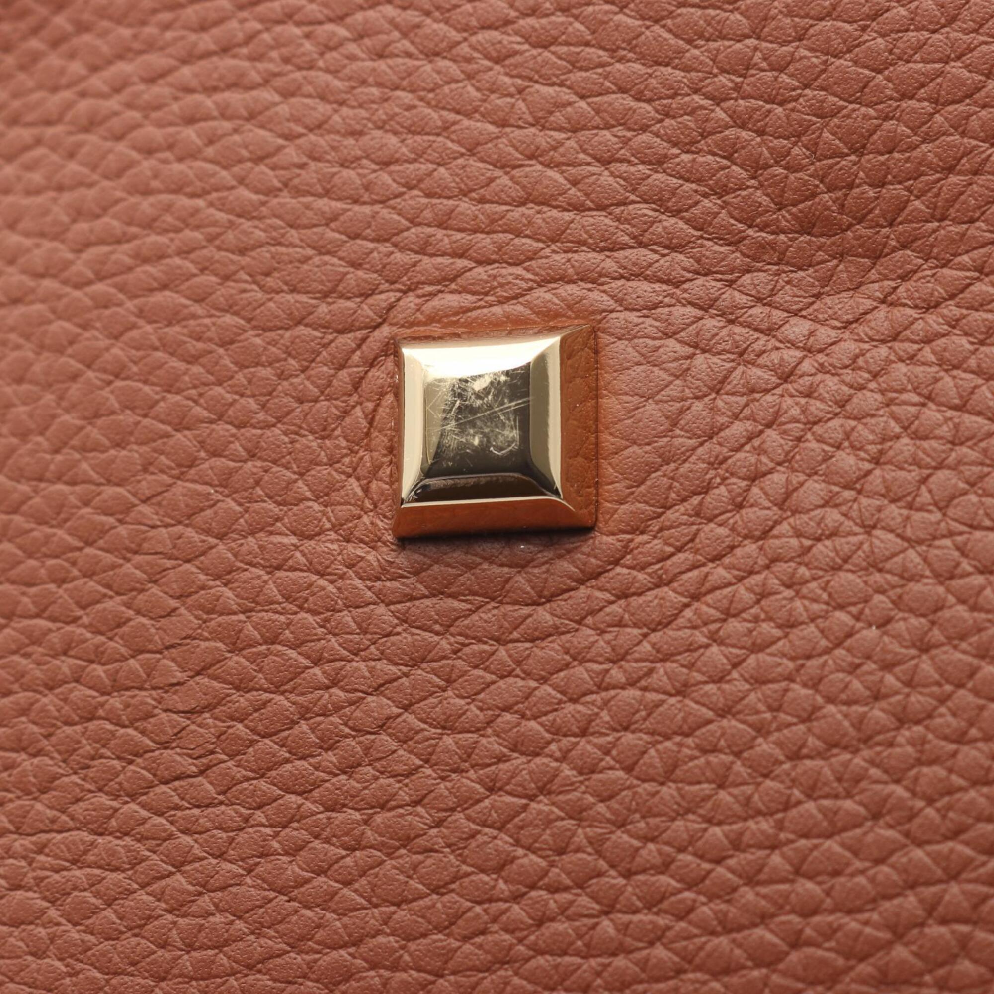 Salvatore Ferragamo Brown Leather Handbag (Pre-Owned)