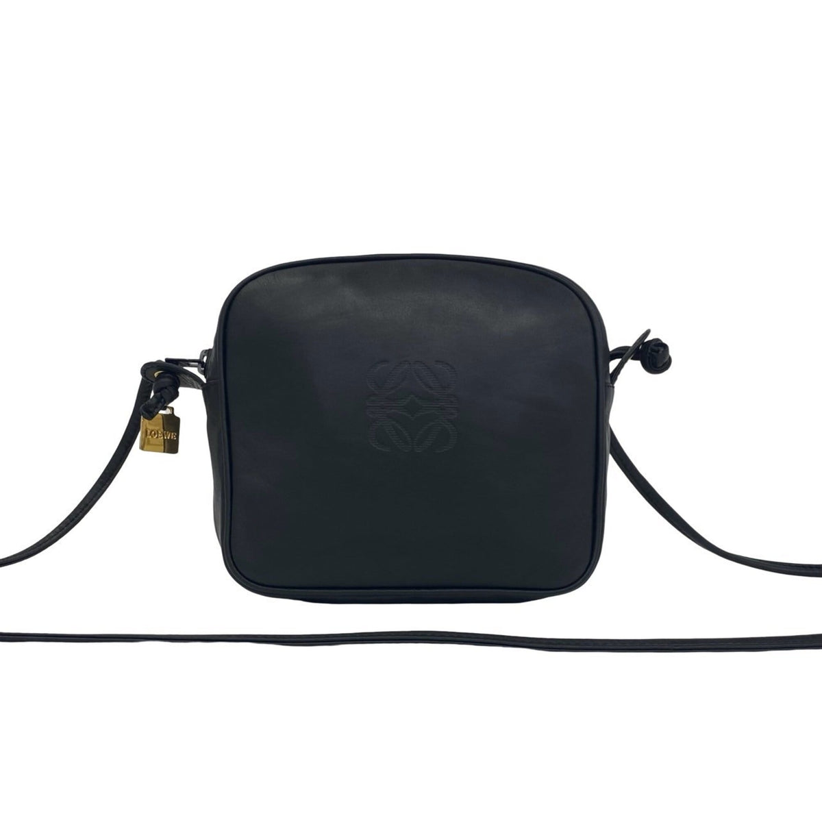 Loewe Black Leather Pochette Shoulder Bag (Pre-Owned)