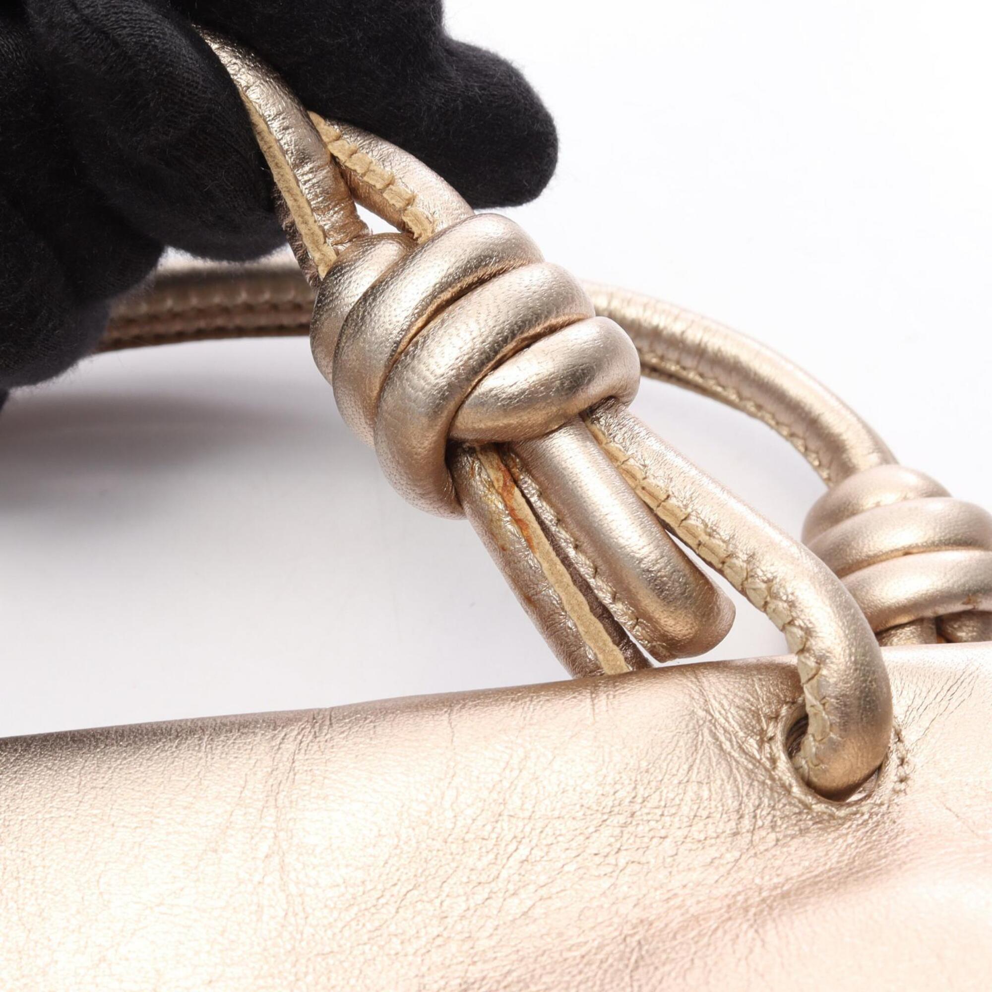 Loewe Gold Leather Handbag (Pre-Owned)