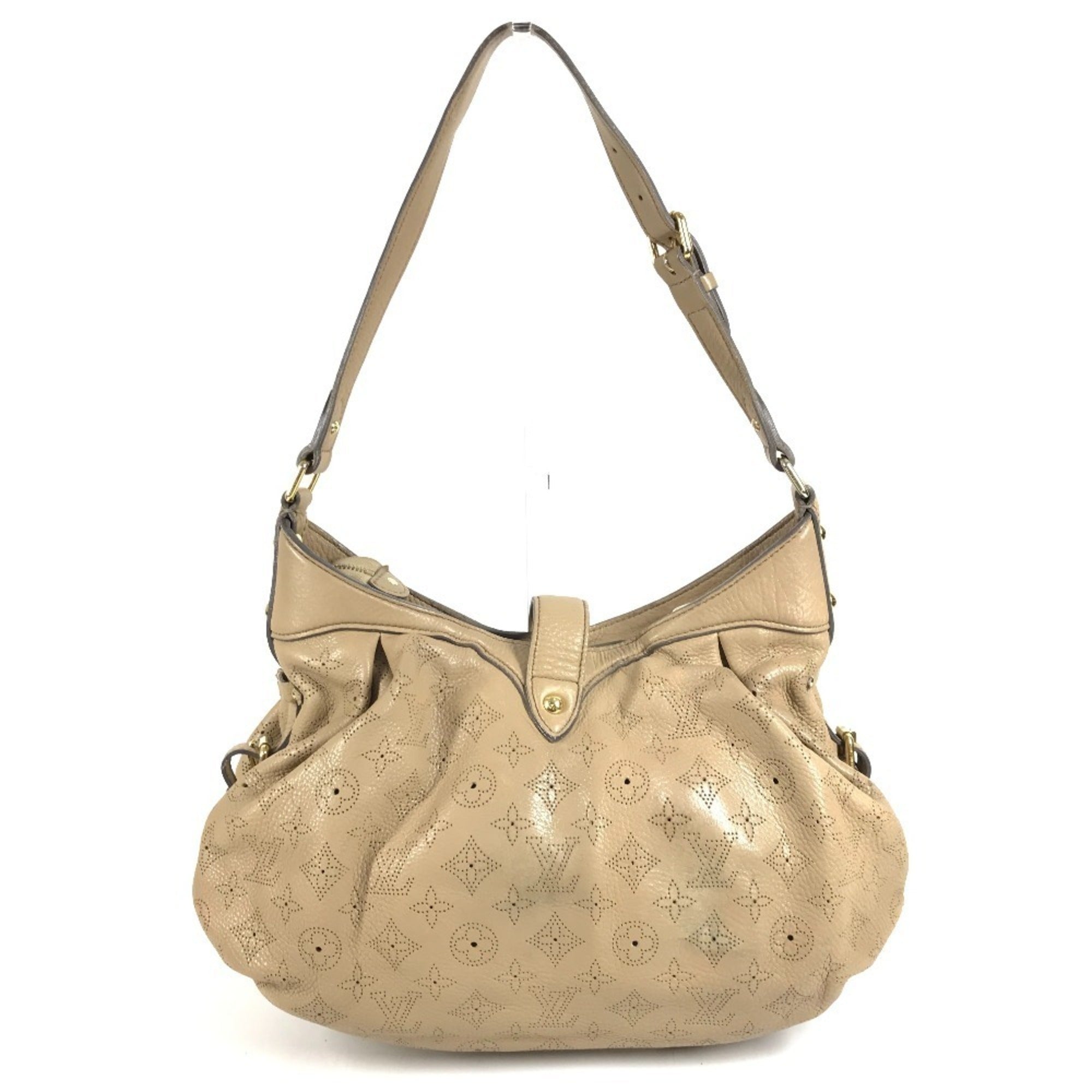 Louis Vuitton Beige Monogram Mahina Leather Leather Shoulder Bag (Pre-Owned)