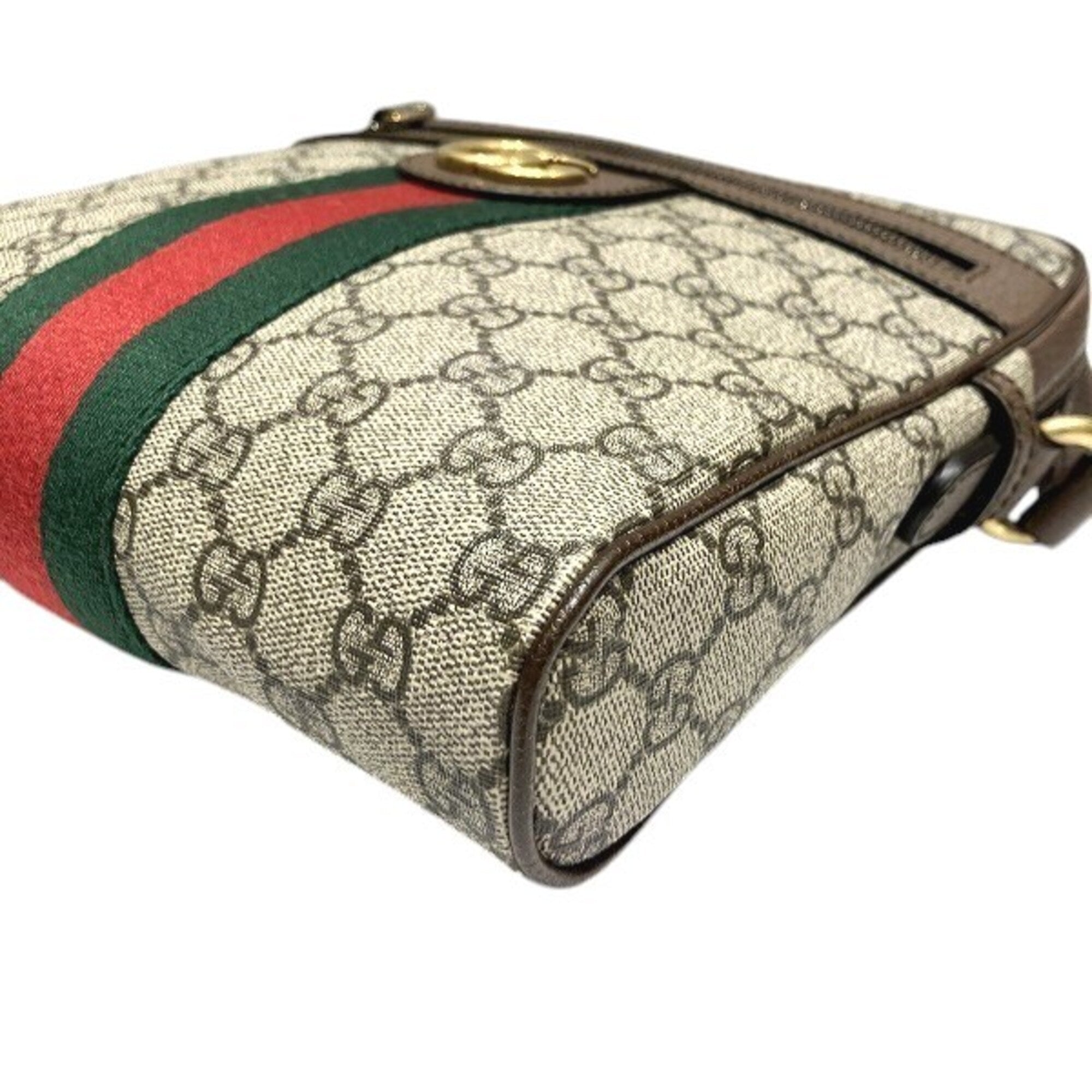 Gucci Beige Gg Supreme Handbag Shoulder Bag (Pre-Owned)