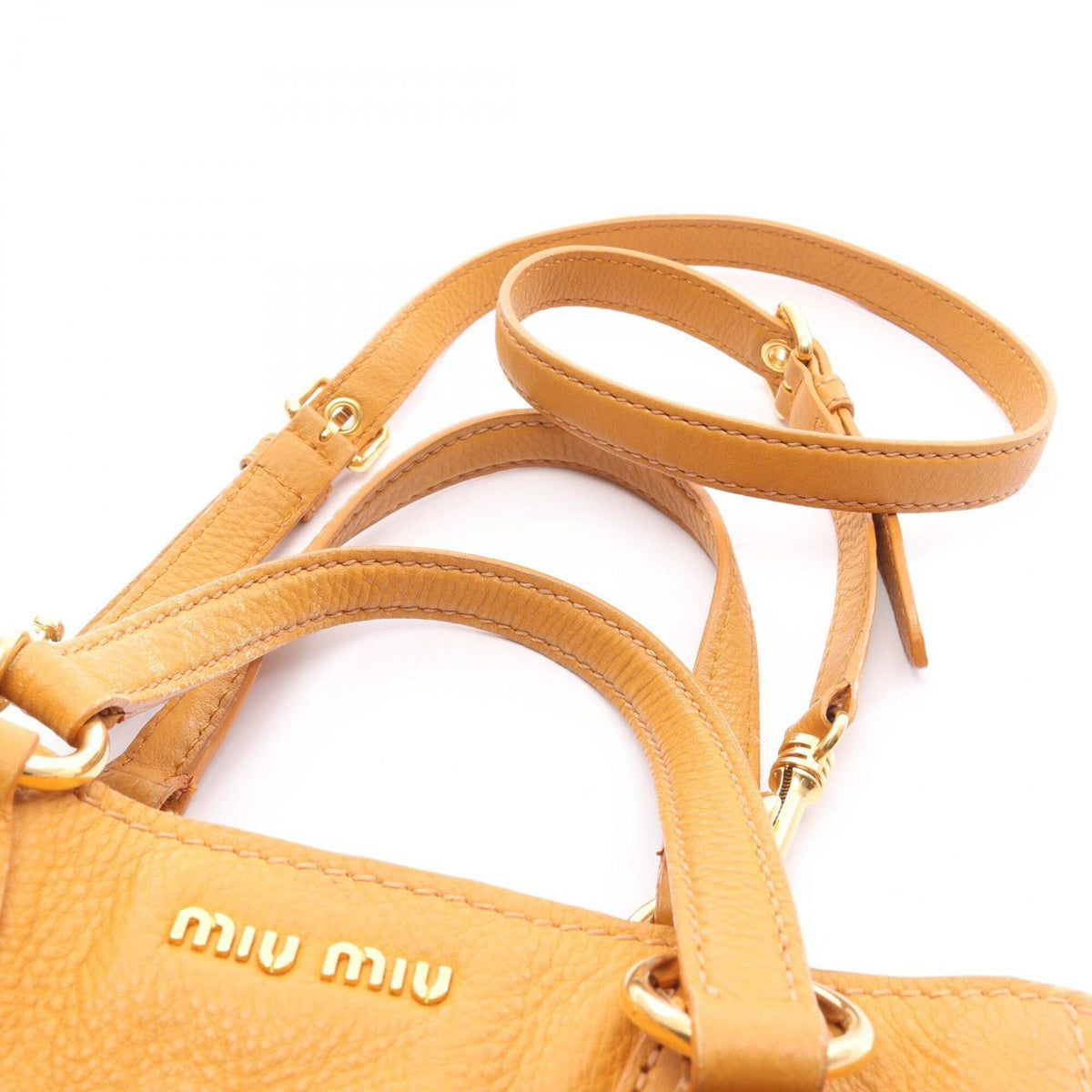 Miu Miu Yellow Leather Handbag (Pre-Owned)