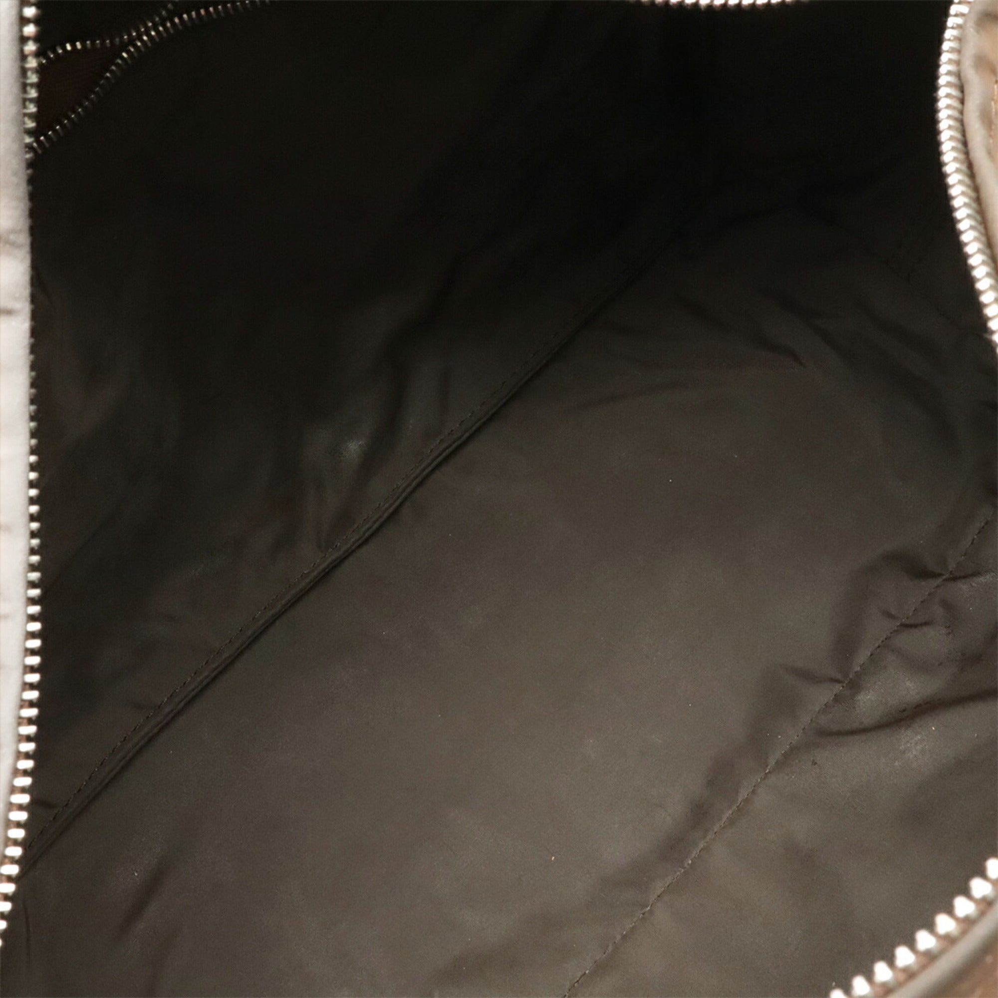 Hermes Dark Brown Nylon Handbag Tote Bag (Pre-Owned)