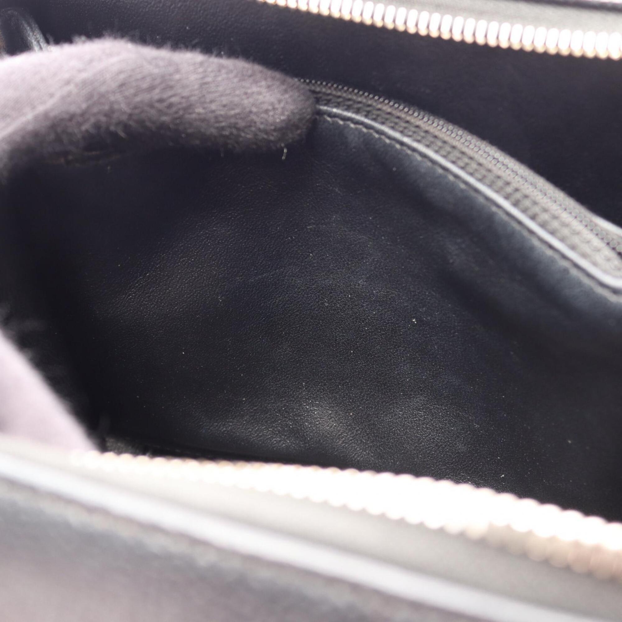 Chanel Black Grained Calfskin Handbag Shoulder Bag Vanity Bag (Pre-Owned)