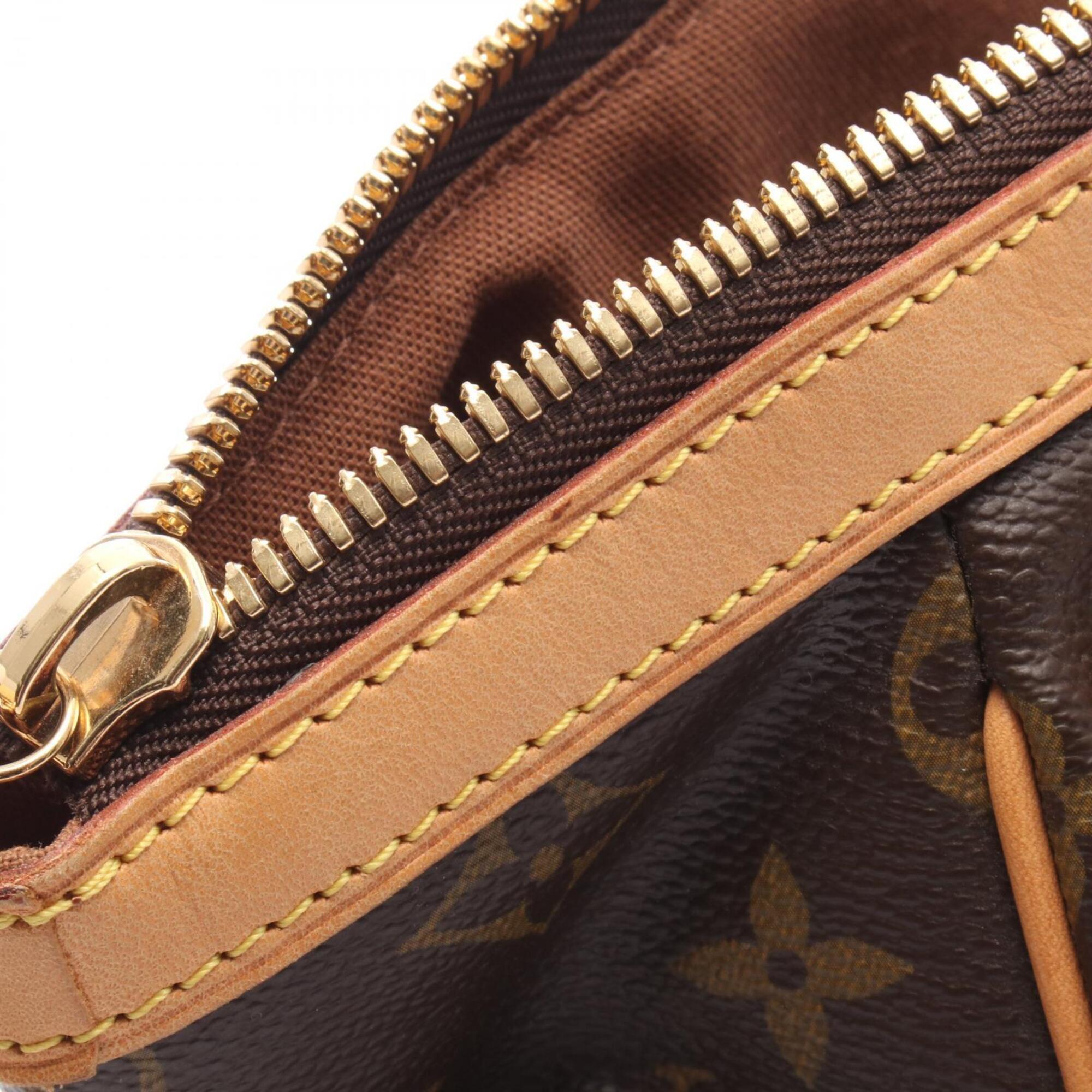 Louis Vuitton Brown Coated Canvas Leather Handbag (Pre-Owned)
