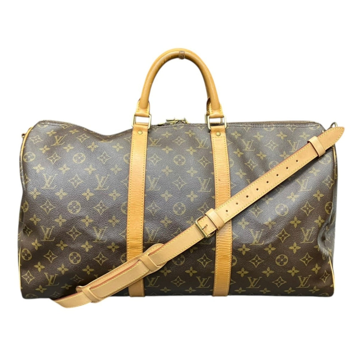 Louis Vuitton Brown Galle Monogram Monogram Boston Bag (Pre-Owned)