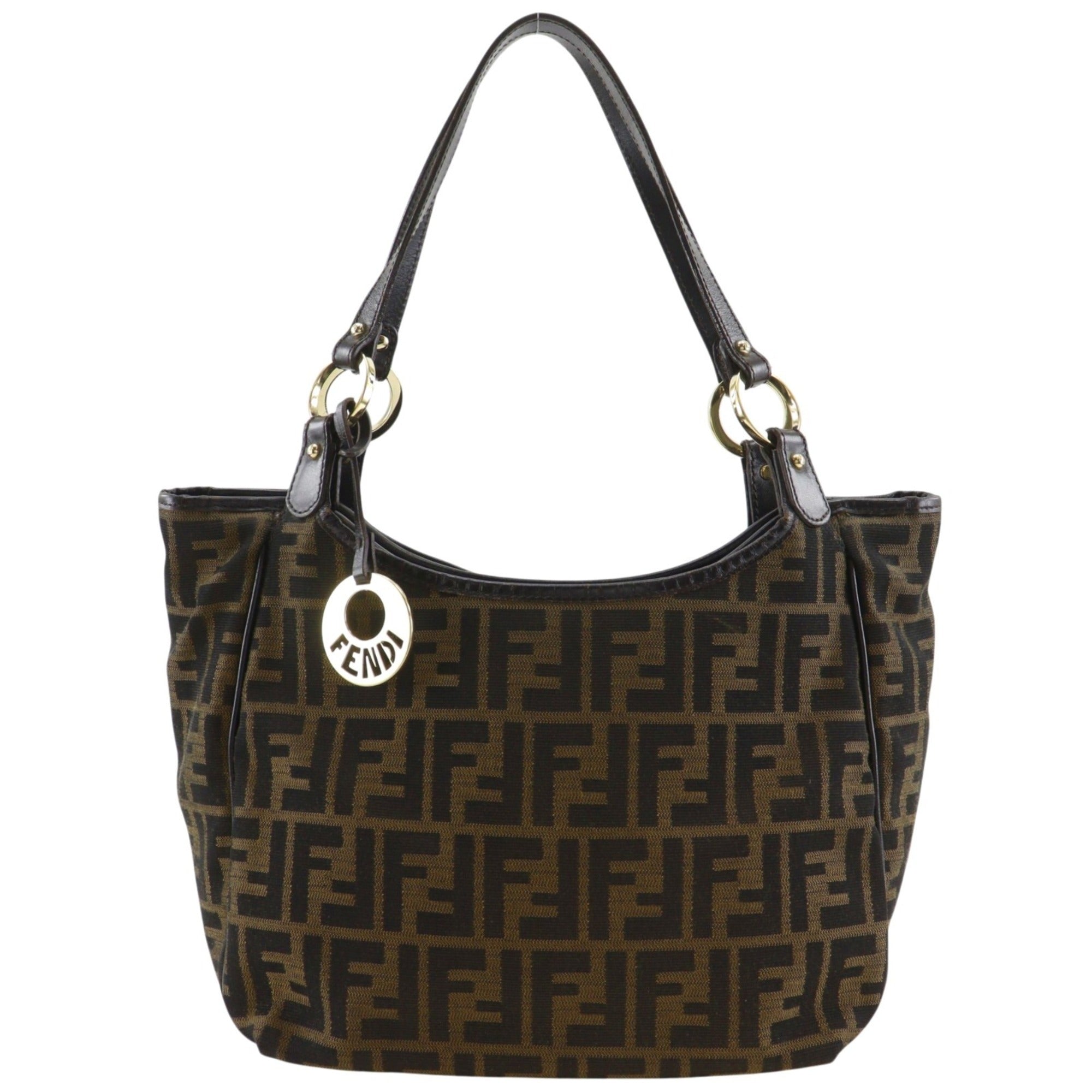 Fendi Zucca Brown Zucca Tote Bag (Pre-Owned)