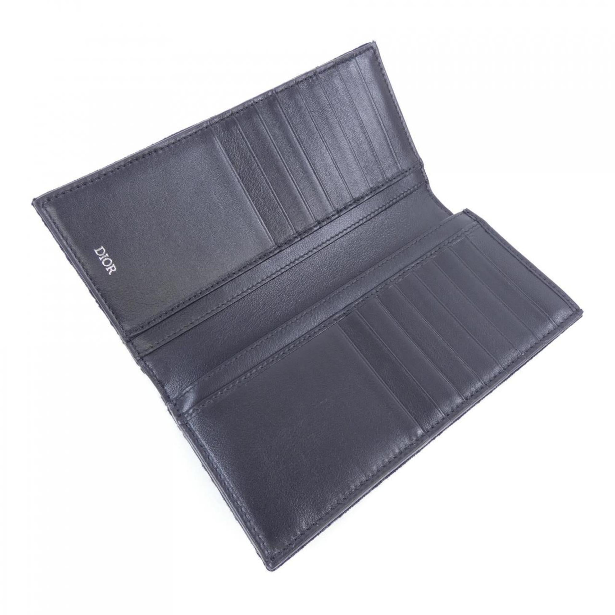 Christian Dior Black Long Wallet (Bi-Fold) (Pre-Owned)