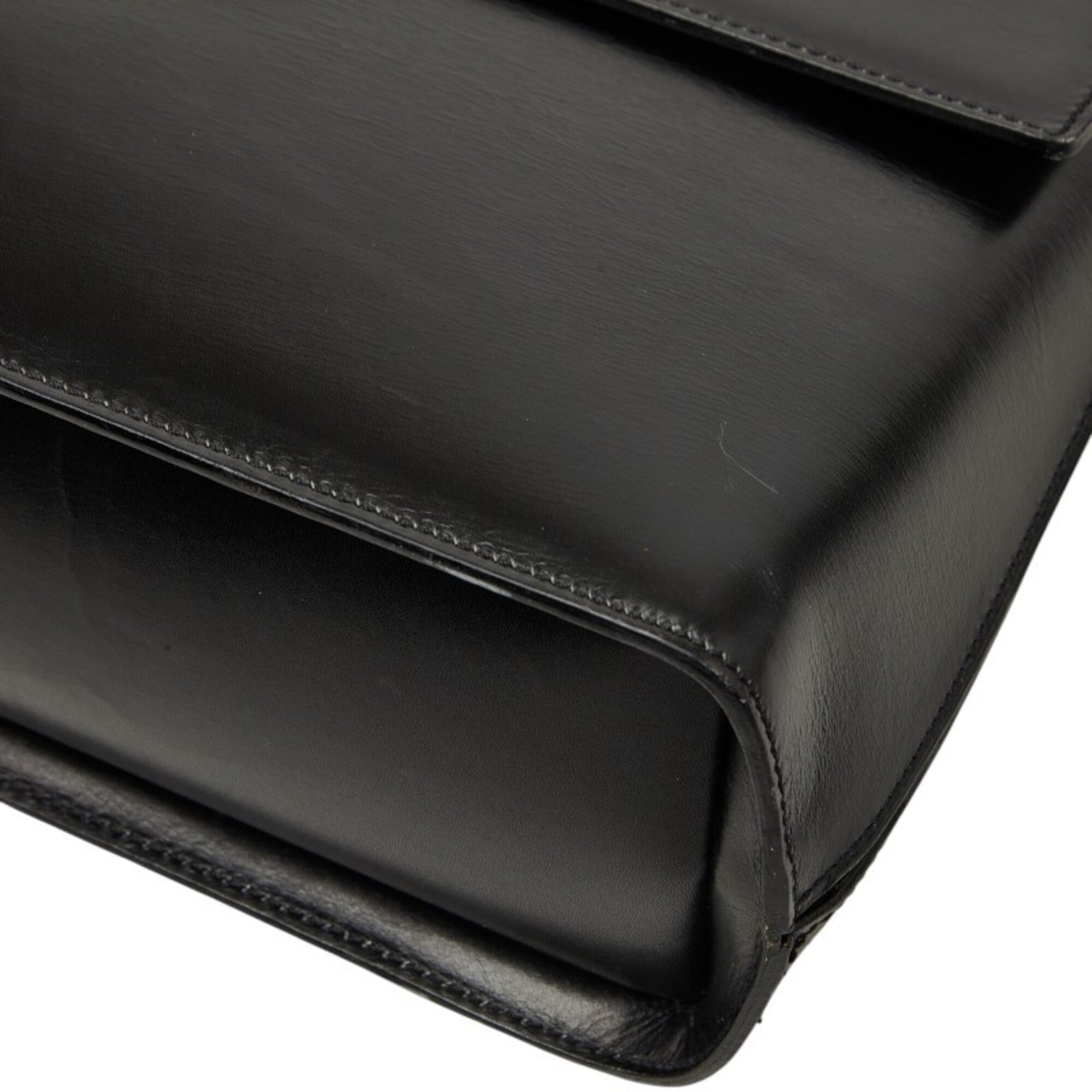 Celine Black Leather Handbag Shoulder Bag (Pre-Owned)