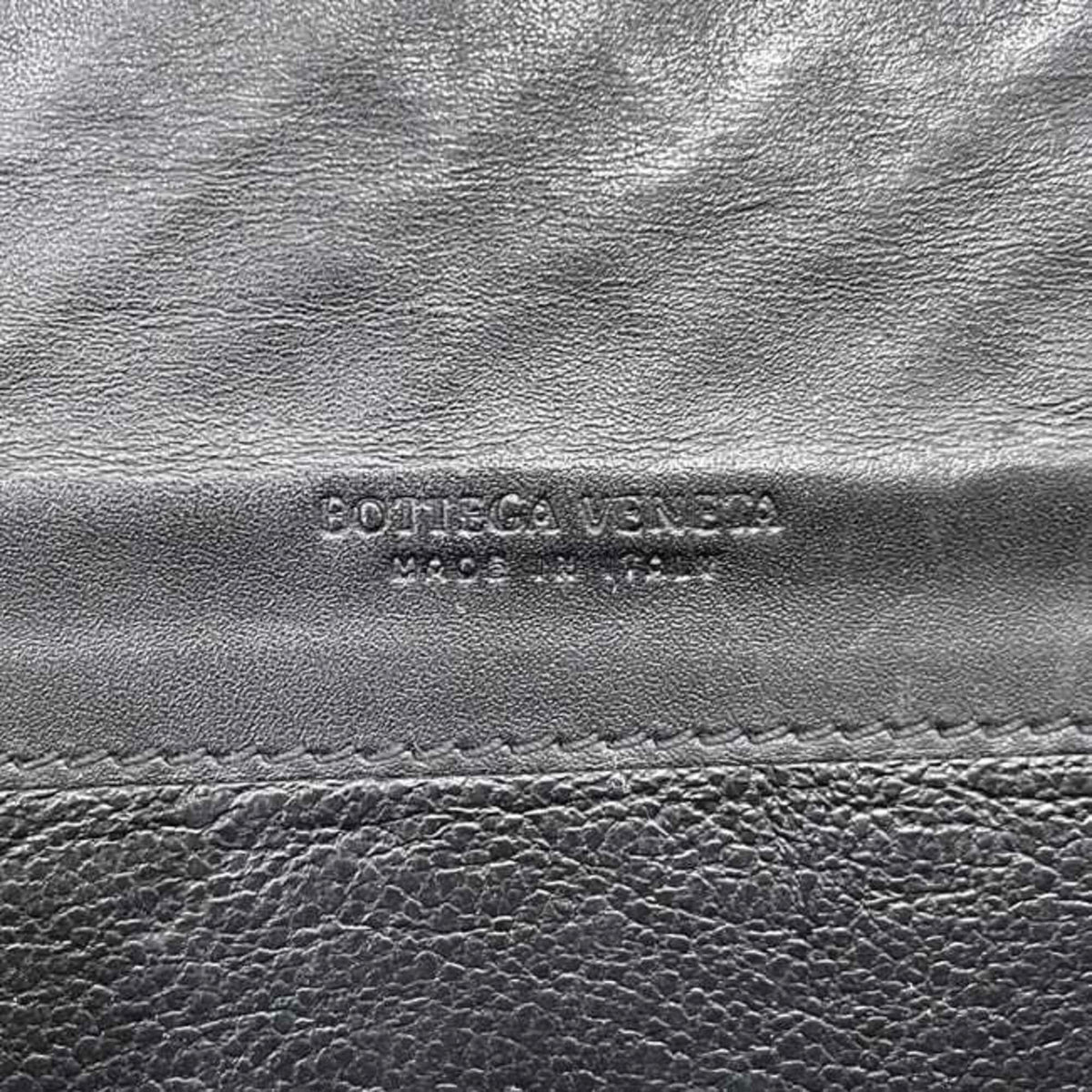 Bottega Veneta Black Intrecciato Long Wallet (Bi-Fold) (Pre-Owned)