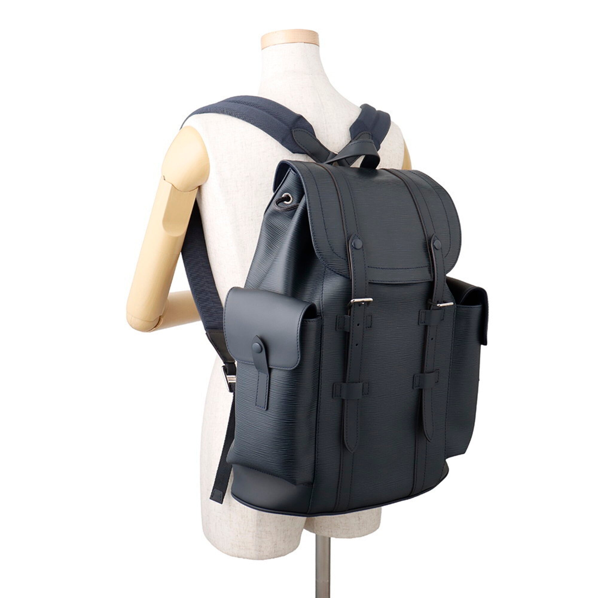 Louis Vuitton Navy Blue Epi Leather Backpack (Pre-Owned)