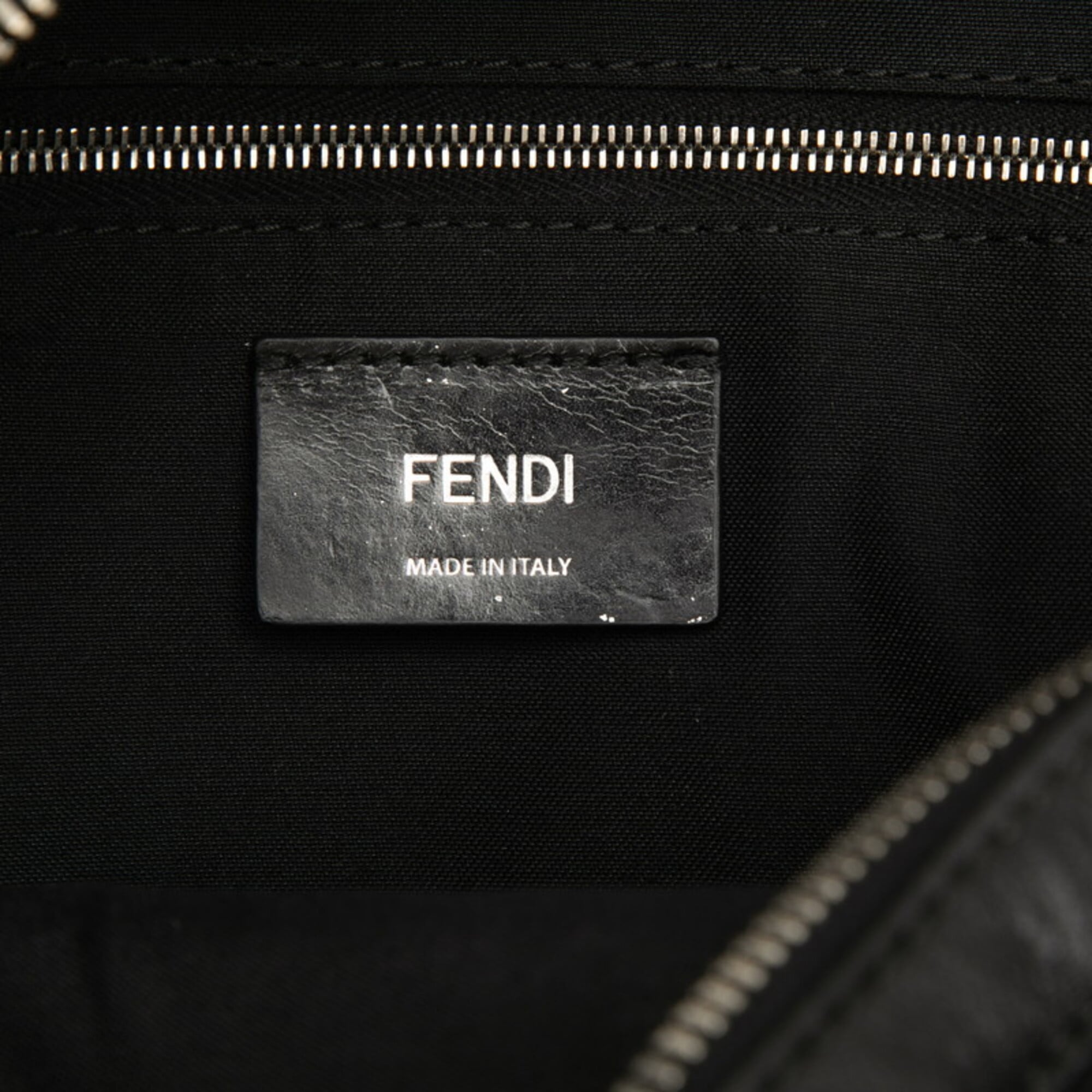 Fendi Black Leather Backpack (Pre-Owned)