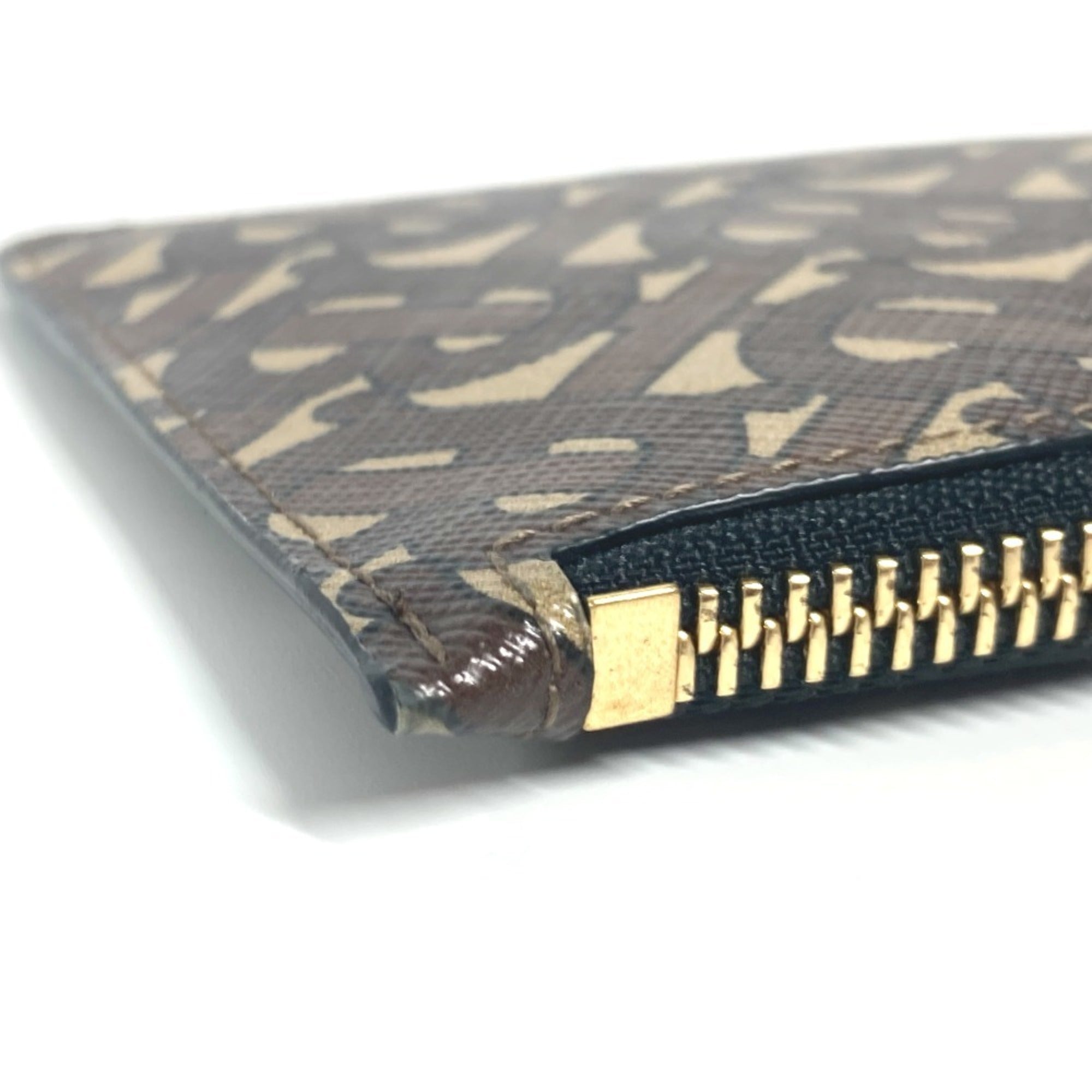 Burberry Beige Brown Leather Coin Purse/Coin Case (Pre-Owned)