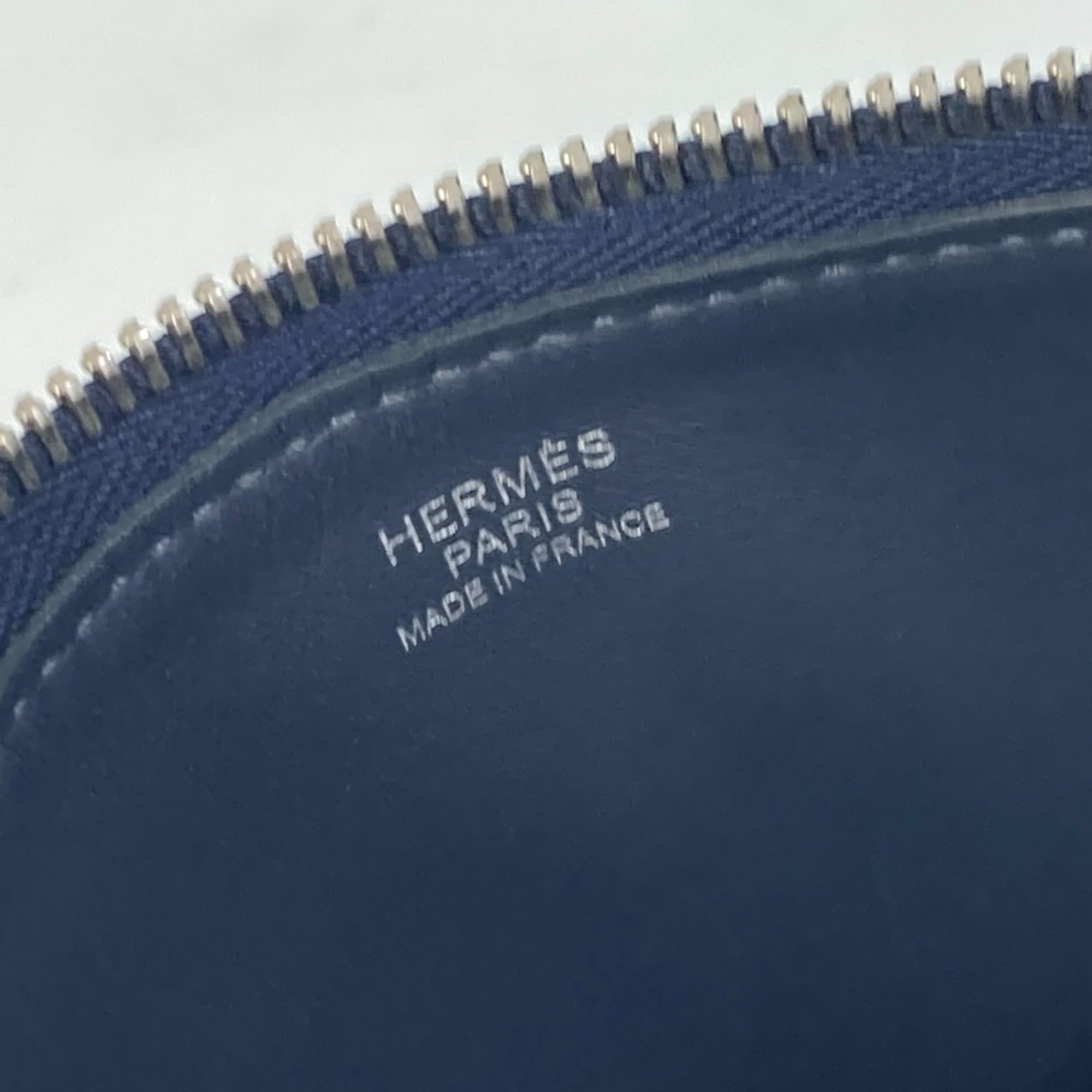 Hermes Blue Nuit Navy Leather Shoulder Bag (Pre-Owned)