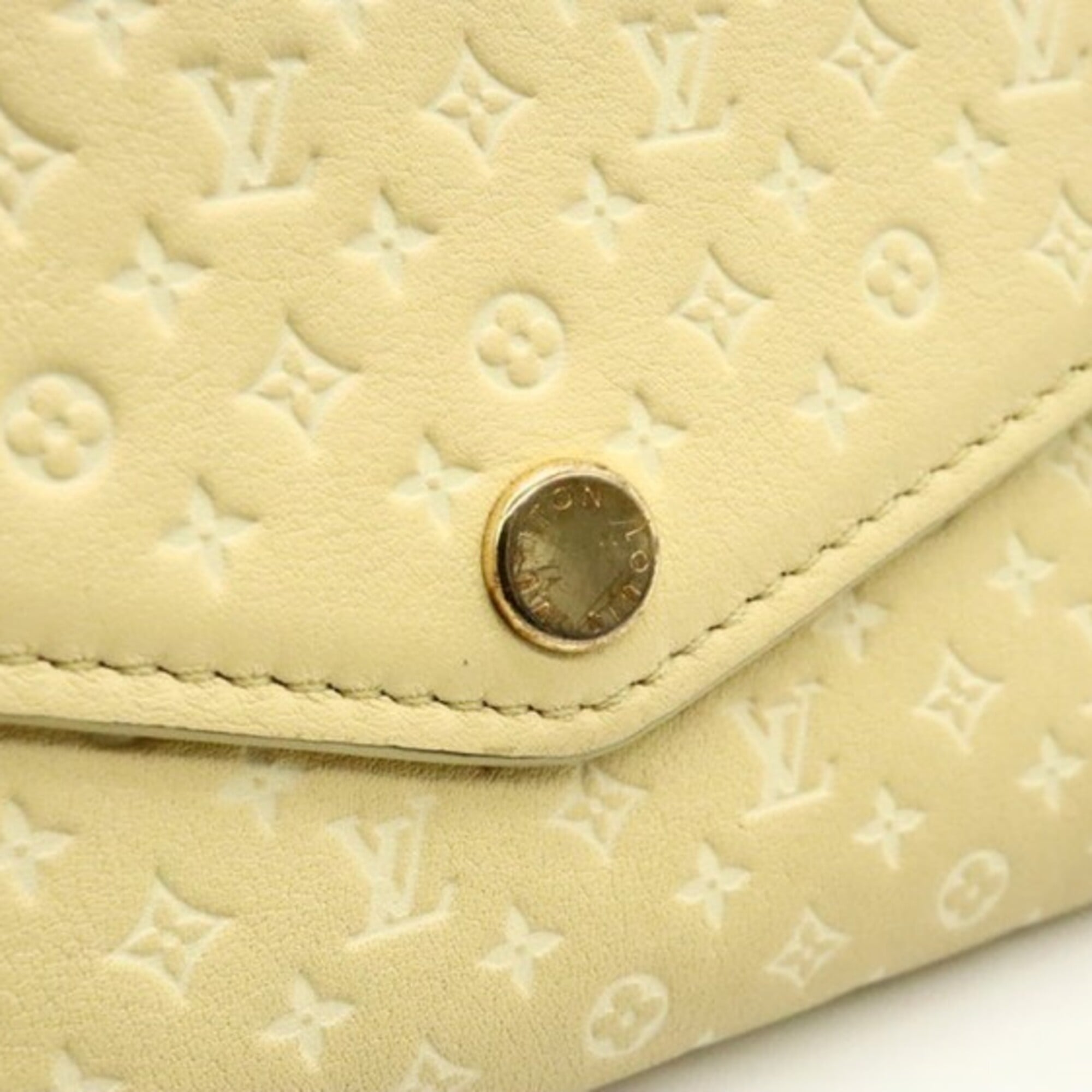 Louis Vuitton Jaune Yellow Monogram Long Wallet (Tri-Fold) (Pre-Owned)