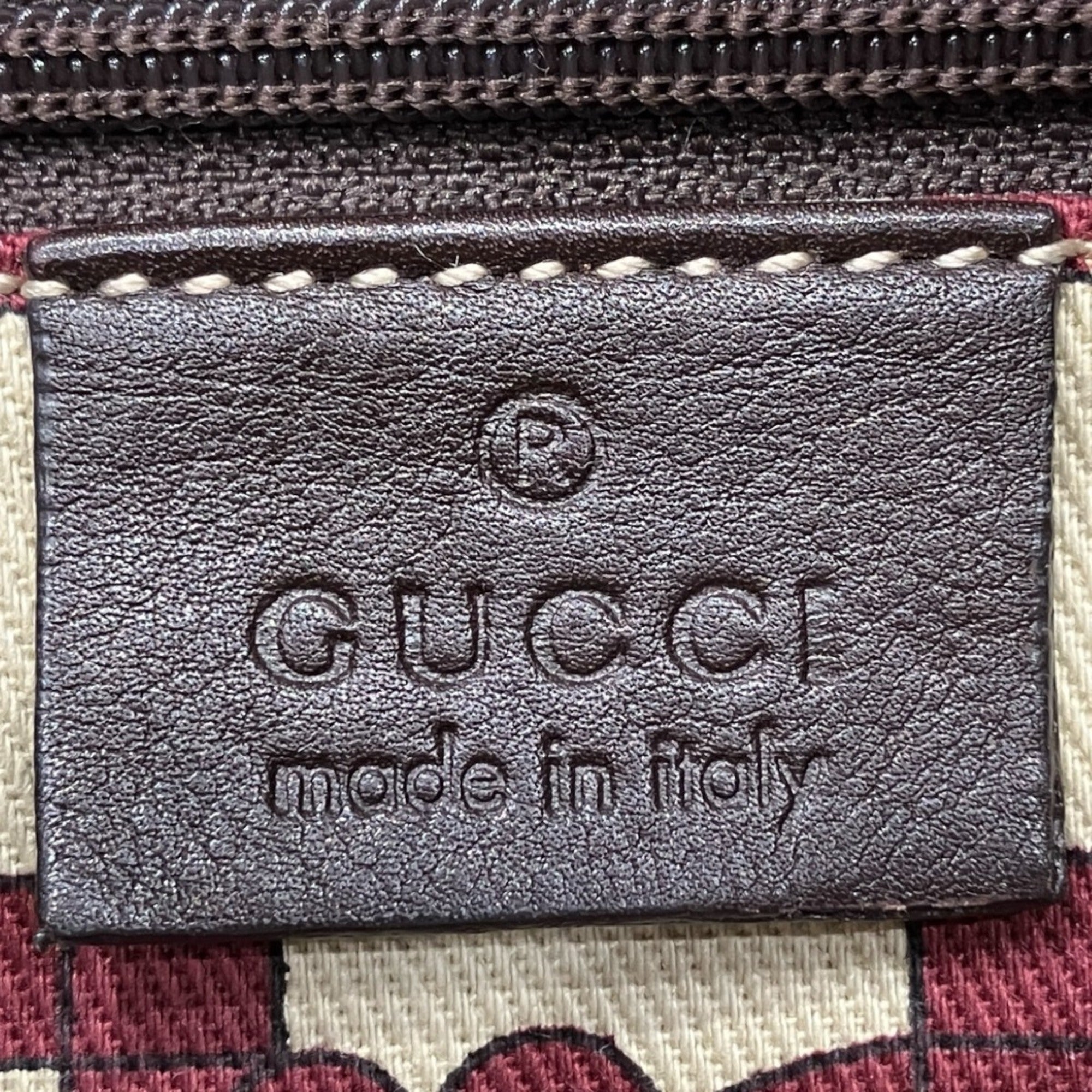 Gucci Chocolate Dark Brown Leather Handbag (Pre-Owned)
