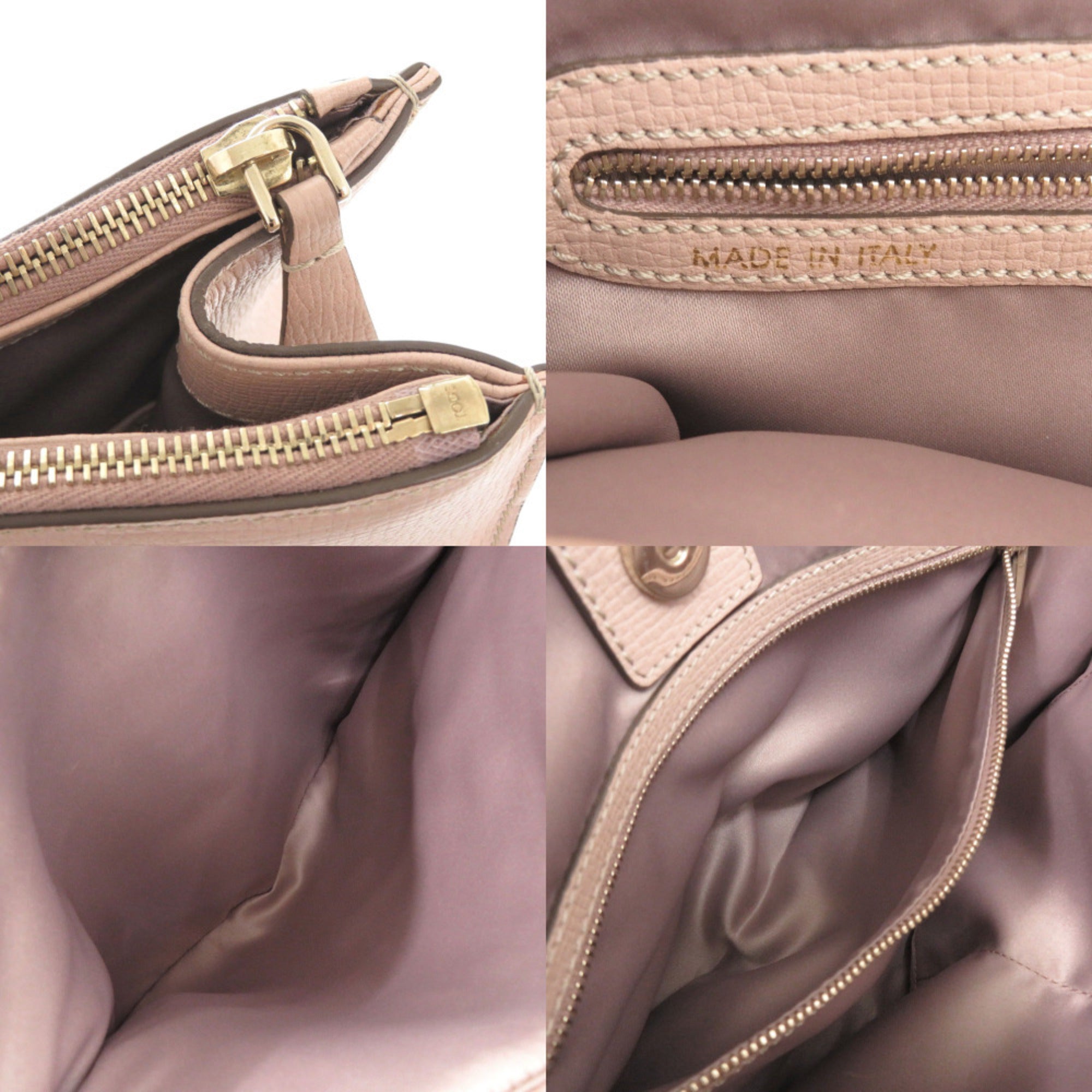 Tod's Pink Leather Handbag Tote Bag (Pre-Owned)