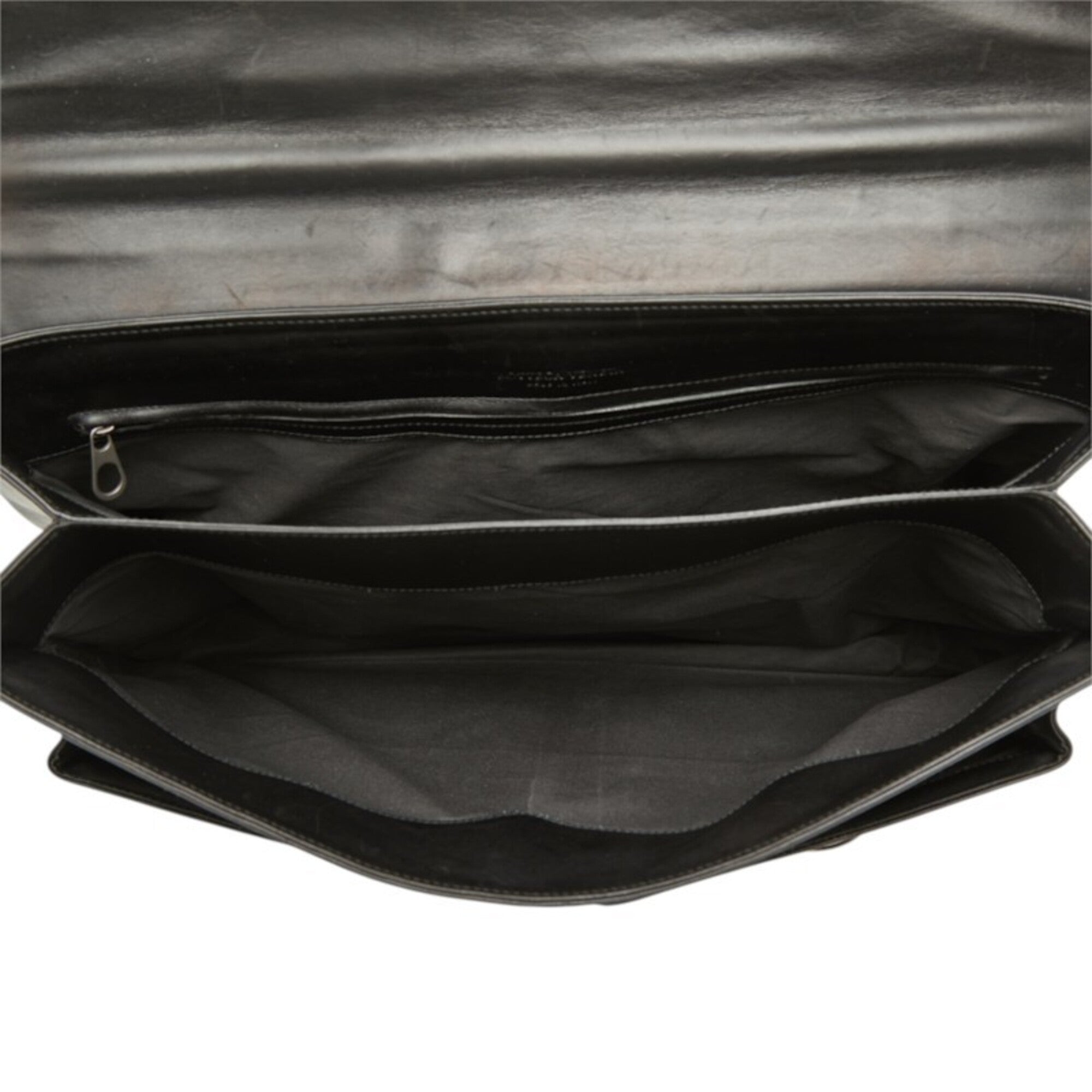 Bottega Veneta Black Leather Briefcase (Pre-Owned)