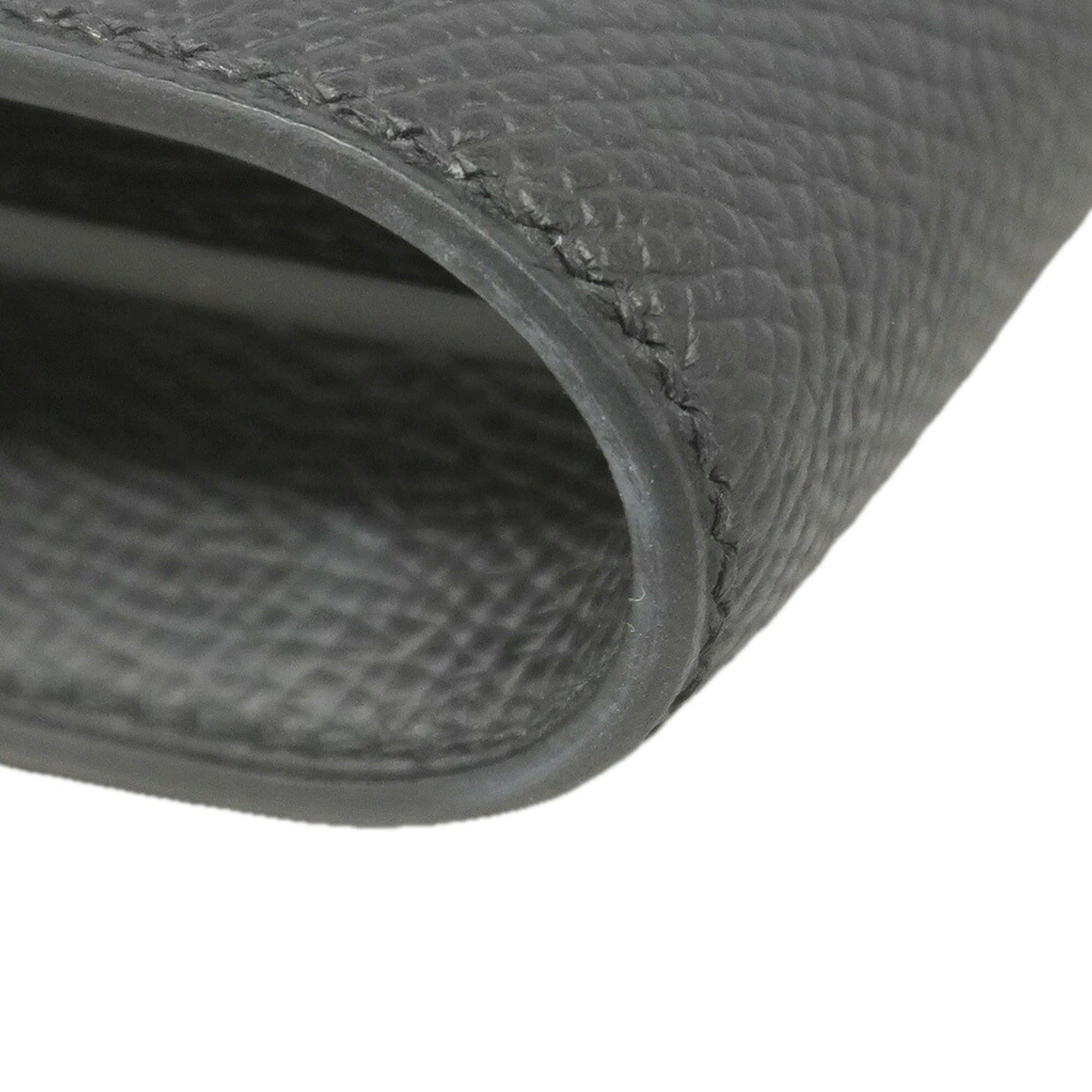 Hermes Black Leather Chain/Shoulder Wallet (Pre-Owned)