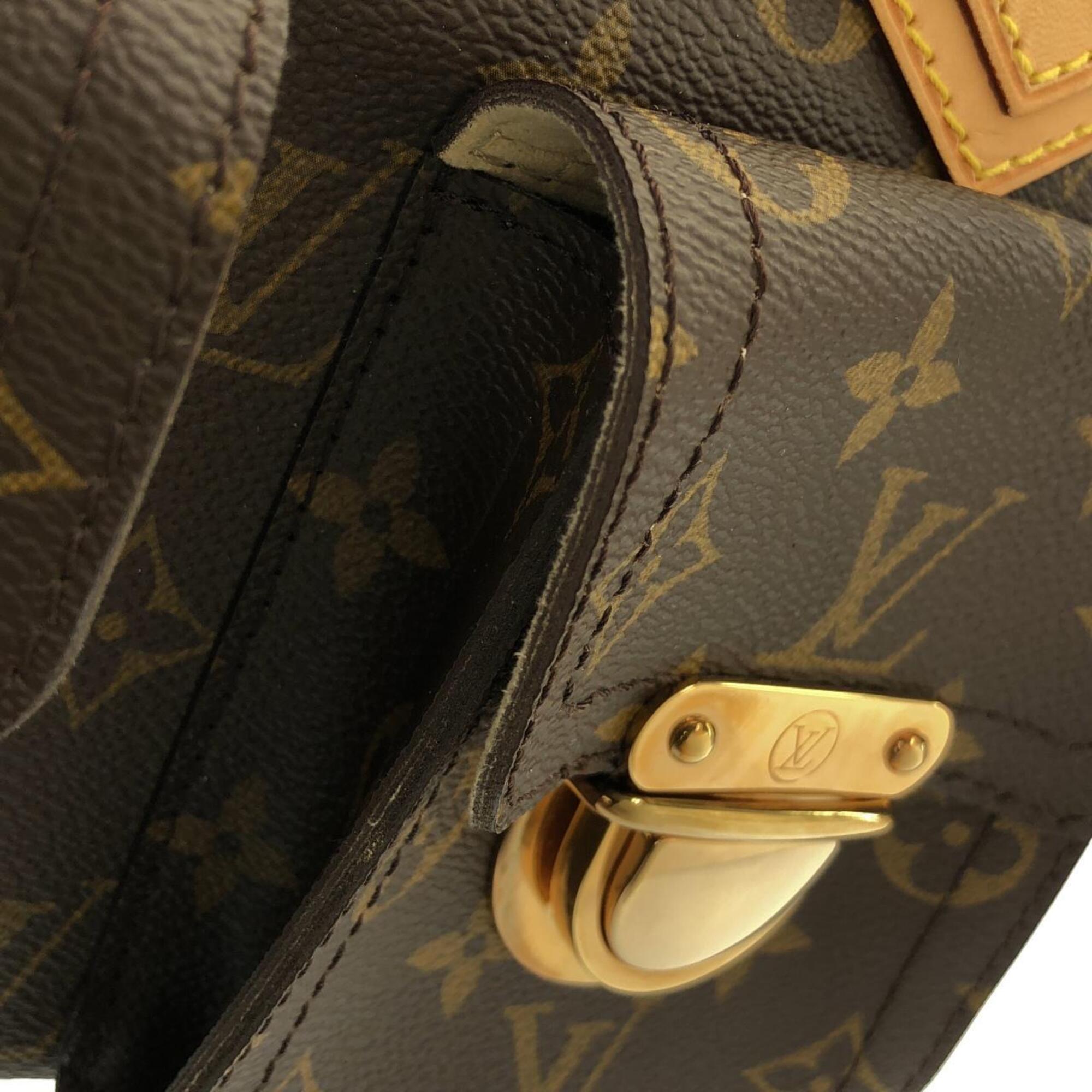 Louis Vuitton Brown Coated Canvas Handbag (Pre-Owned)