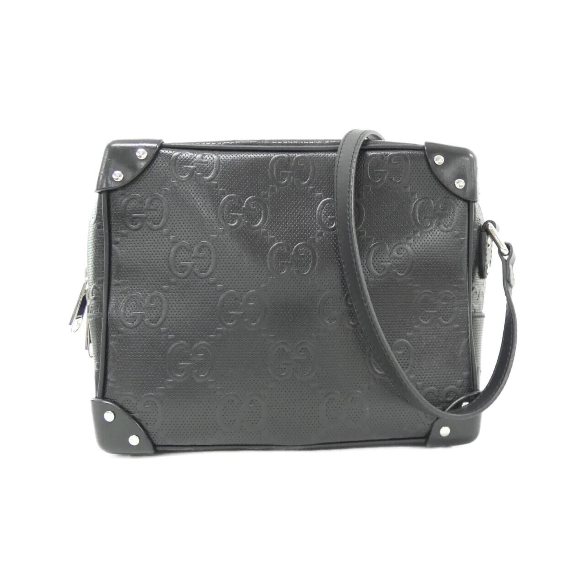 Gucci Black Leather Handbag (Pre-Owned)